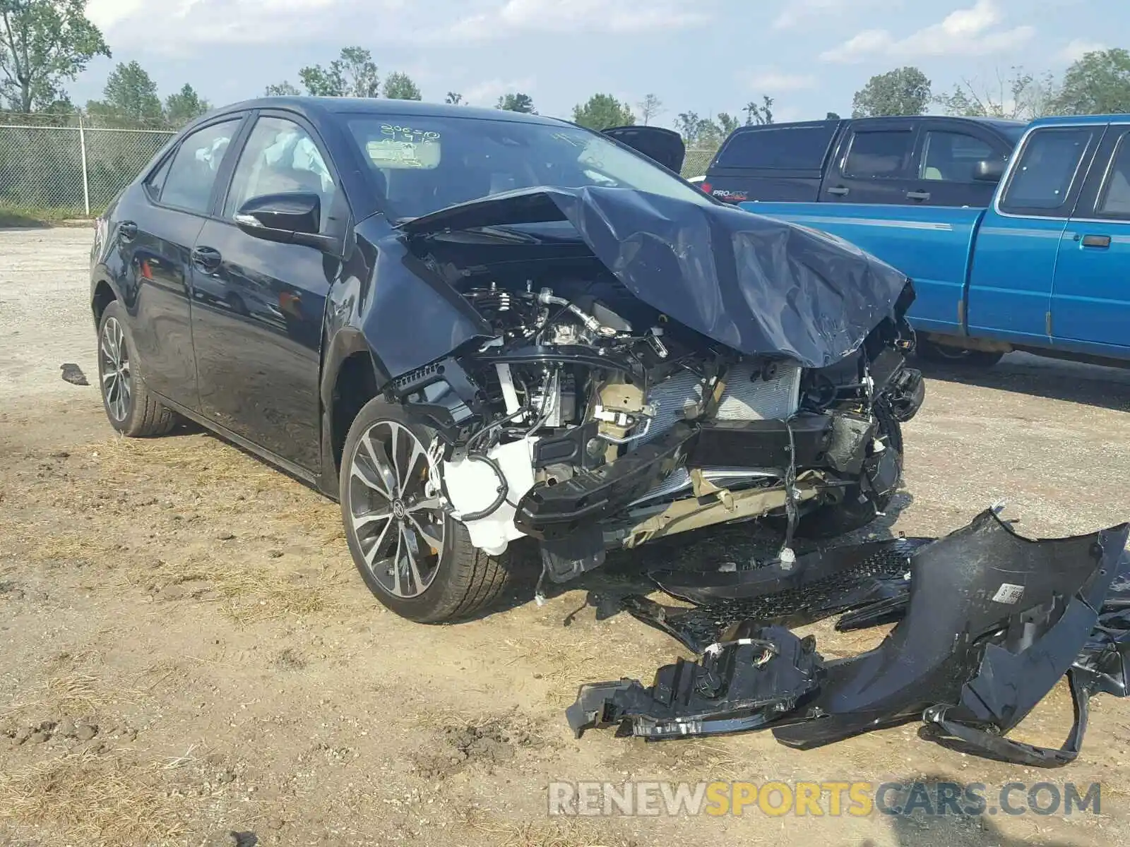 1 Photograph of a damaged car 5YFBURHE2KP877809 TOYOTA COROLLA 2019