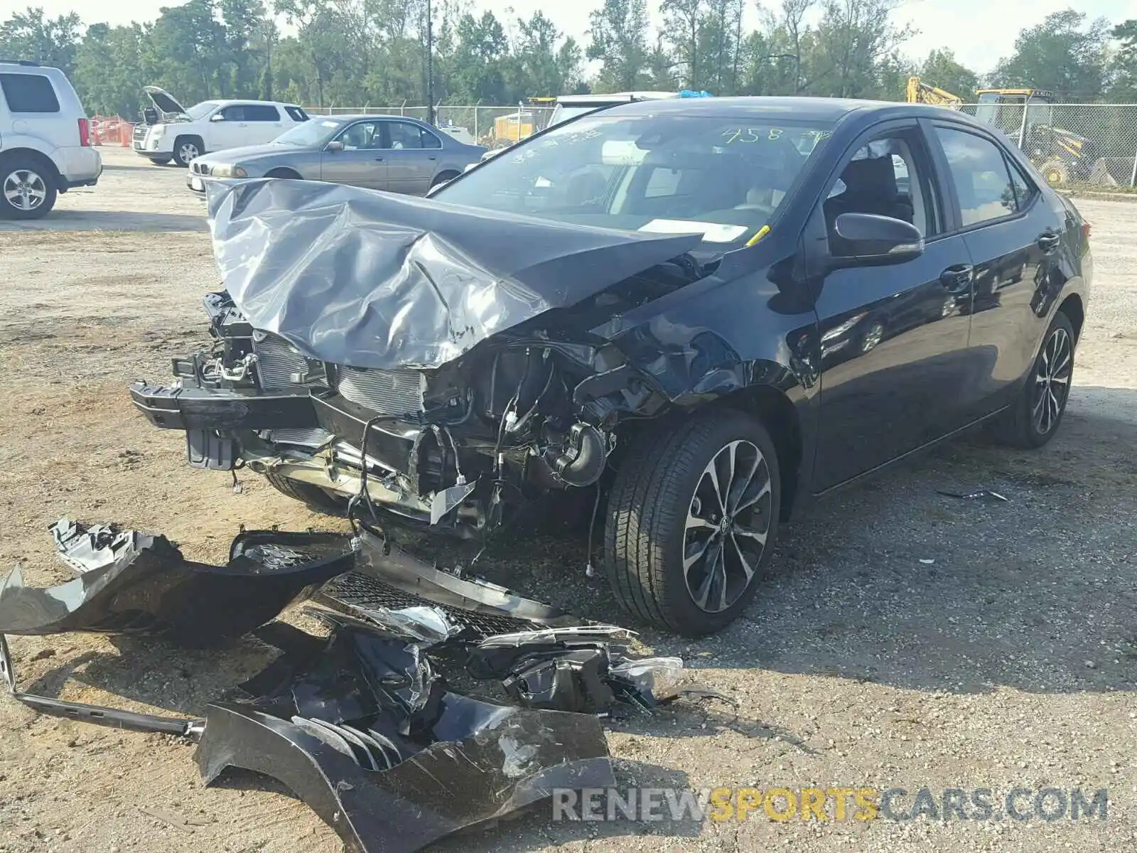 2 Photograph of a damaged car 5YFBURHE2KP877809 TOYOTA COROLLA 2019