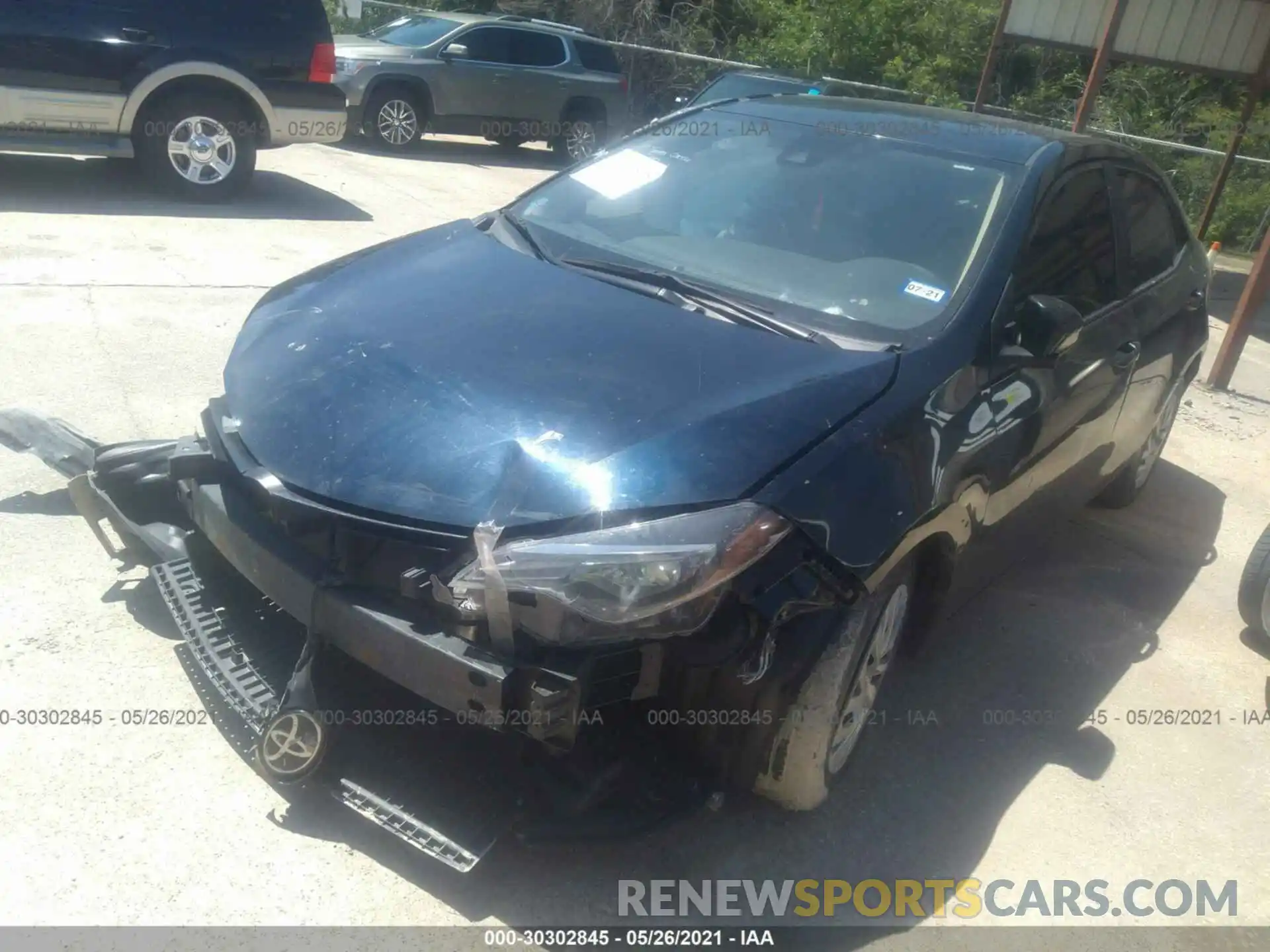 2 Photograph of a damaged car 5YFBURHE2KP877986 TOYOTA COROLLA 2019