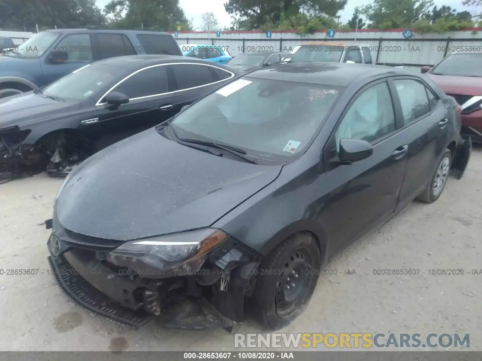 2 Photograph of a damaged car 5YFBURHE2KP878202 TOYOTA COROLLA 2019