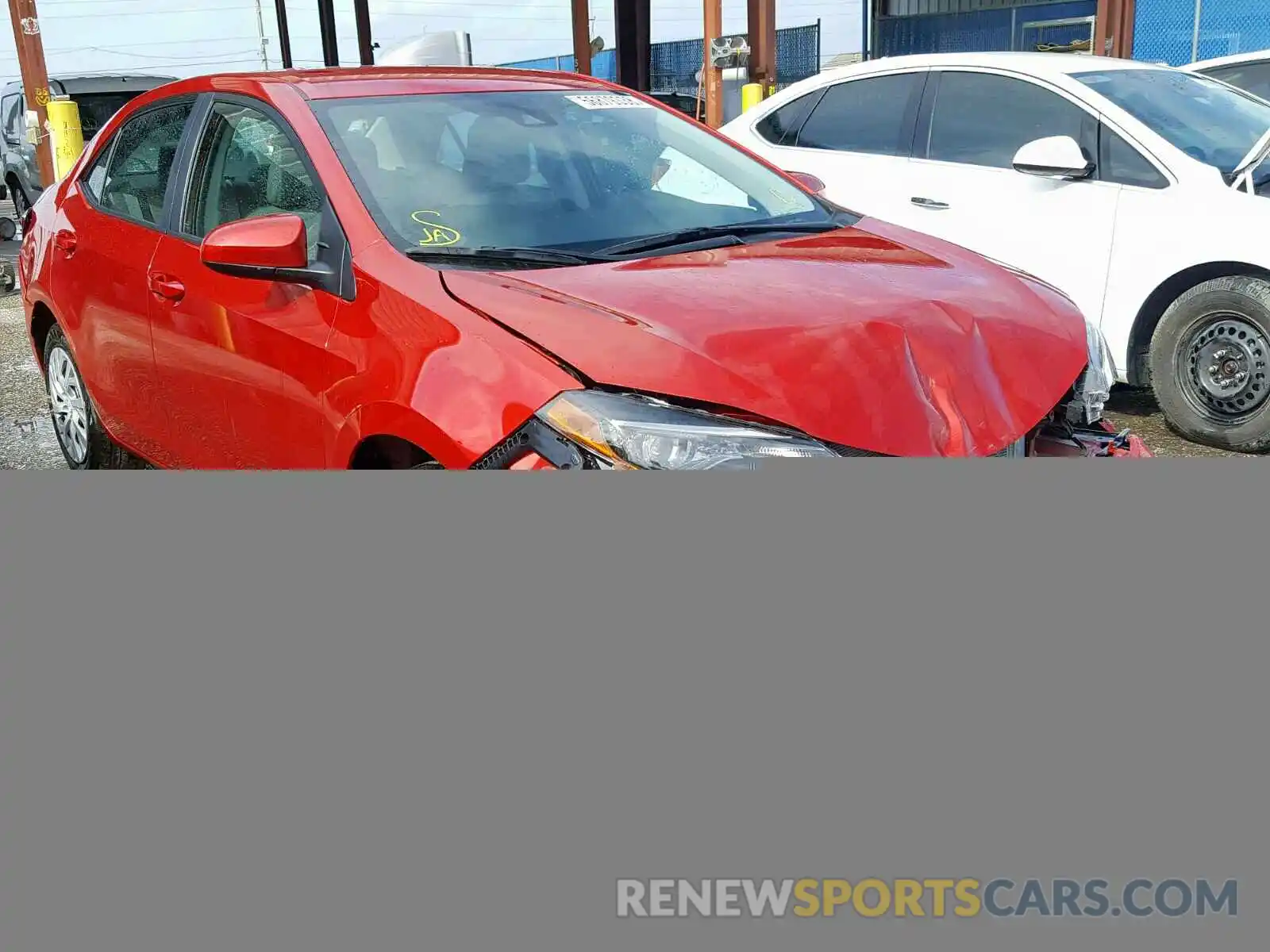 1 Photograph of a damaged car 5YFBURHE2KP878376 TOYOTA COROLLA 2019