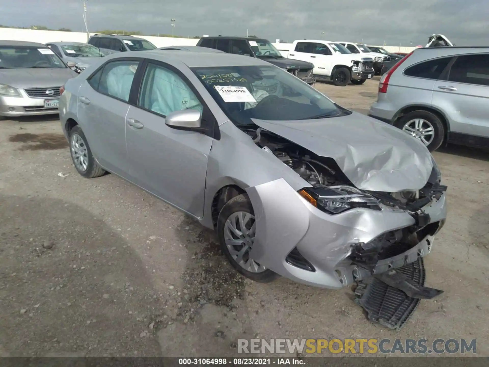 1 Photograph of a damaged car 5YFBURHE2KP878720 TOYOTA COROLLA 2019