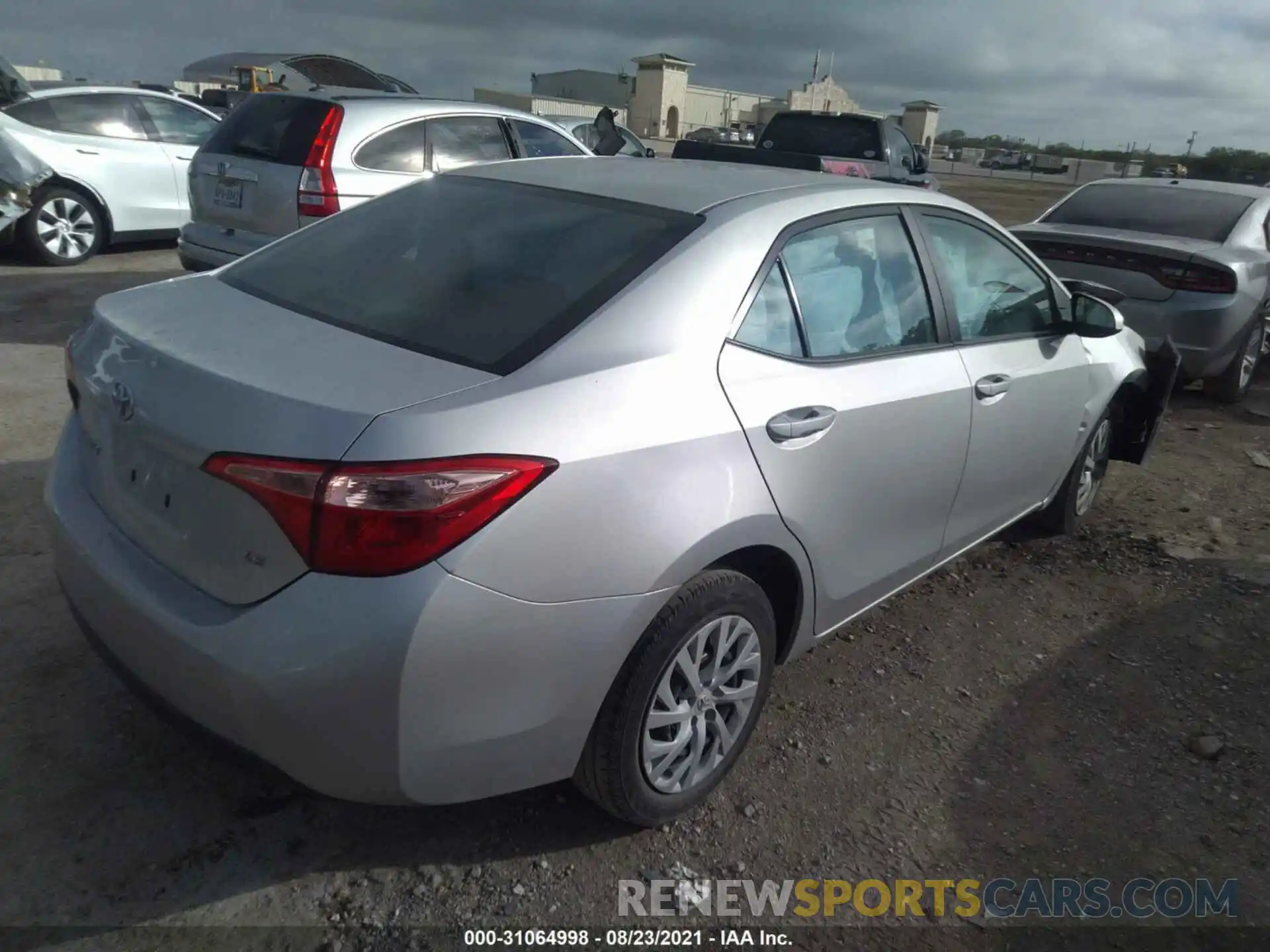 4 Photograph of a damaged car 5YFBURHE2KP878720 TOYOTA COROLLA 2019