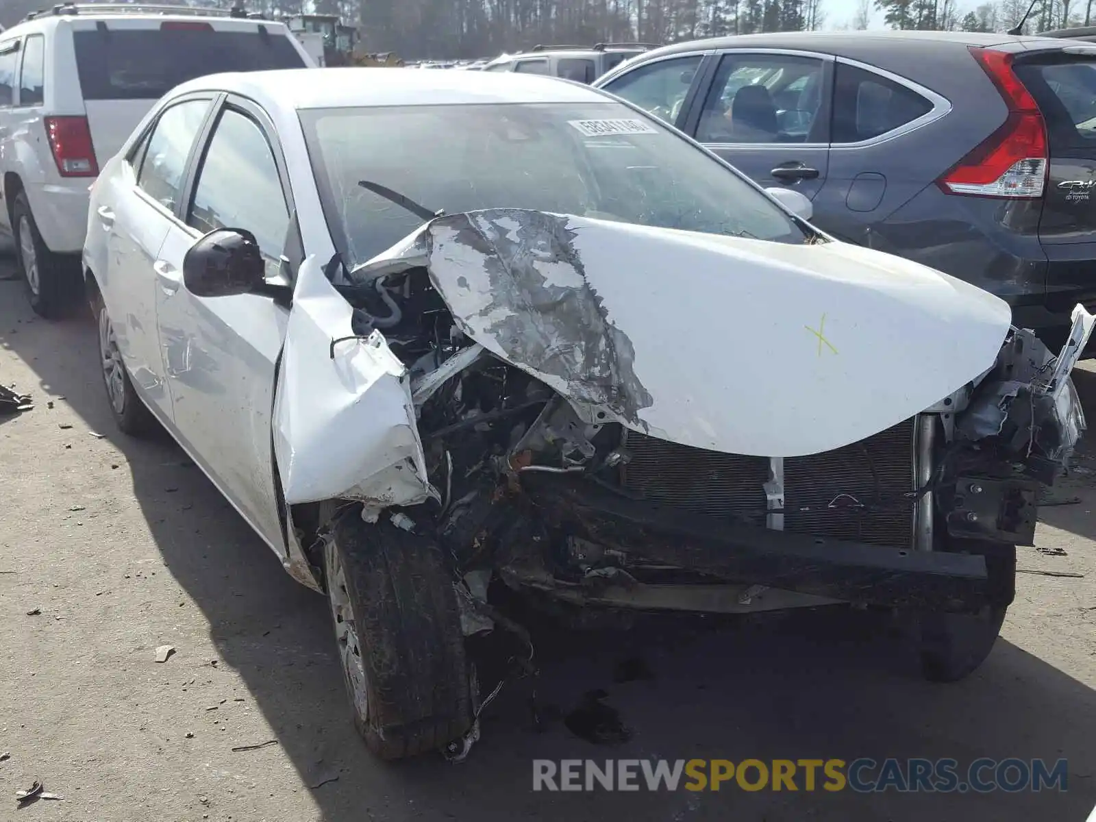 1 Photograph of a damaged car 5YFBURHE2KP878779 TOYOTA COROLLA 2019