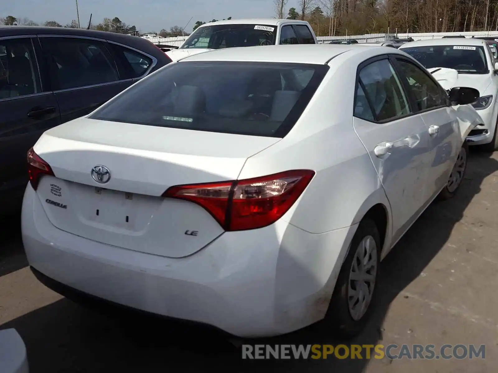 4 Photograph of a damaged car 5YFBURHE2KP878779 TOYOTA COROLLA 2019