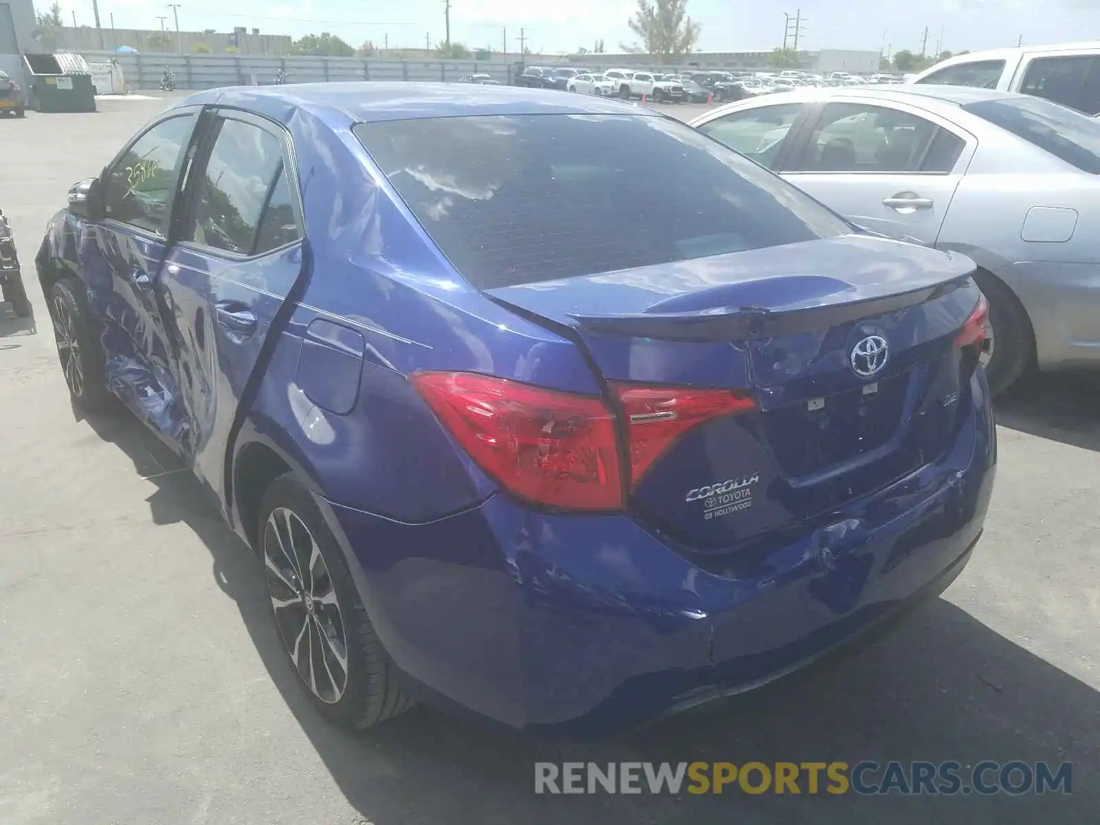 3 Photograph of a damaged car 5YFBURHE2KP879284 TOYOTA COROLLA 2019