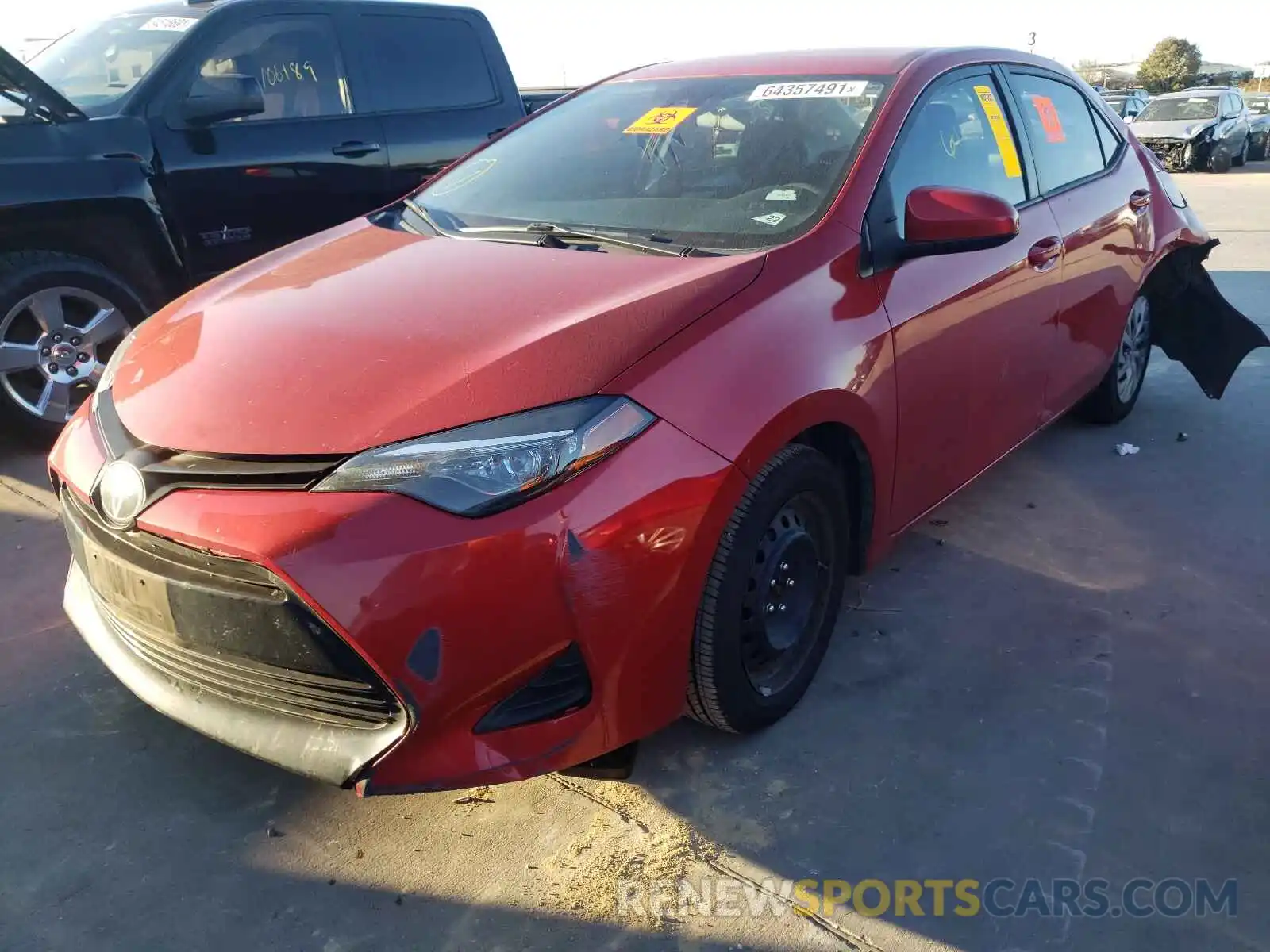 2 Photograph of a damaged car 5YFBURHE2KP879480 TOYOTA COROLLA 2019