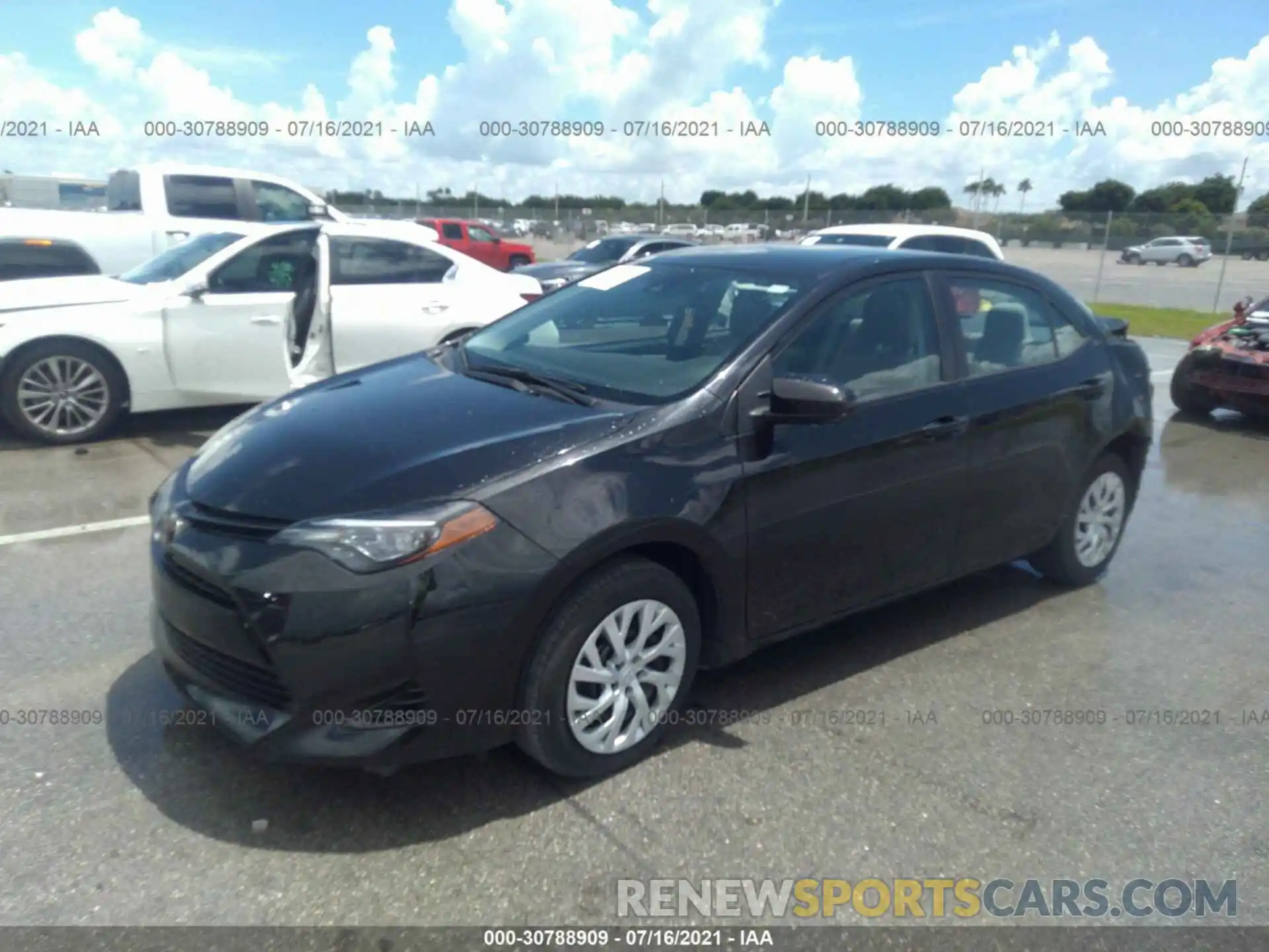 2 Photograph of a damaged car 5YFBURHE2KP879494 TOYOTA COROLLA 2019