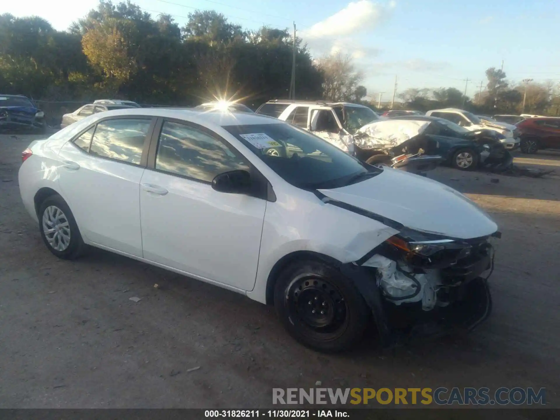 1 Photograph of a damaged car 5YFBURHE2KP880001 TOYOTA COROLLA 2019