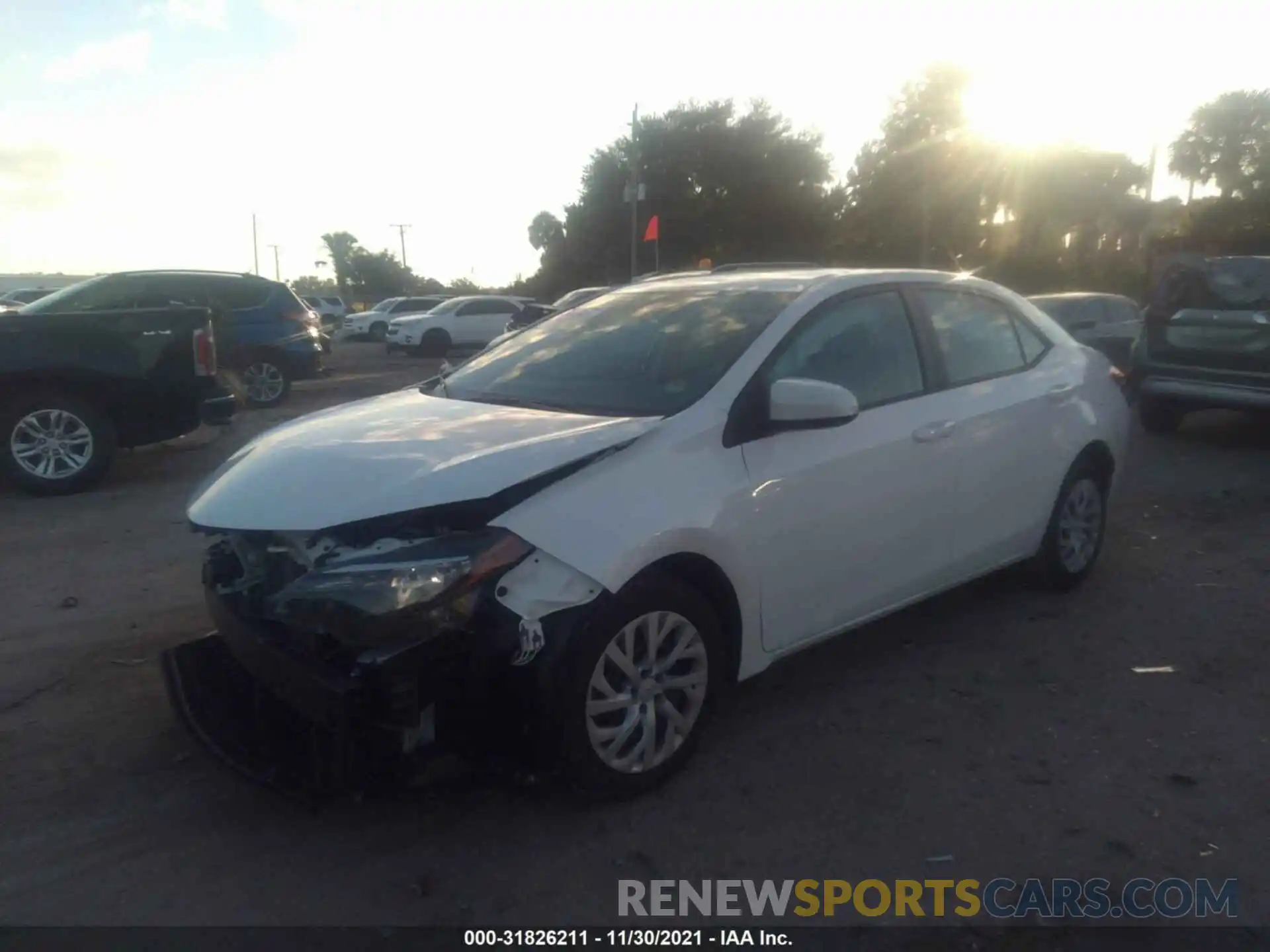 2 Photograph of a damaged car 5YFBURHE2KP880001 TOYOTA COROLLA 2019