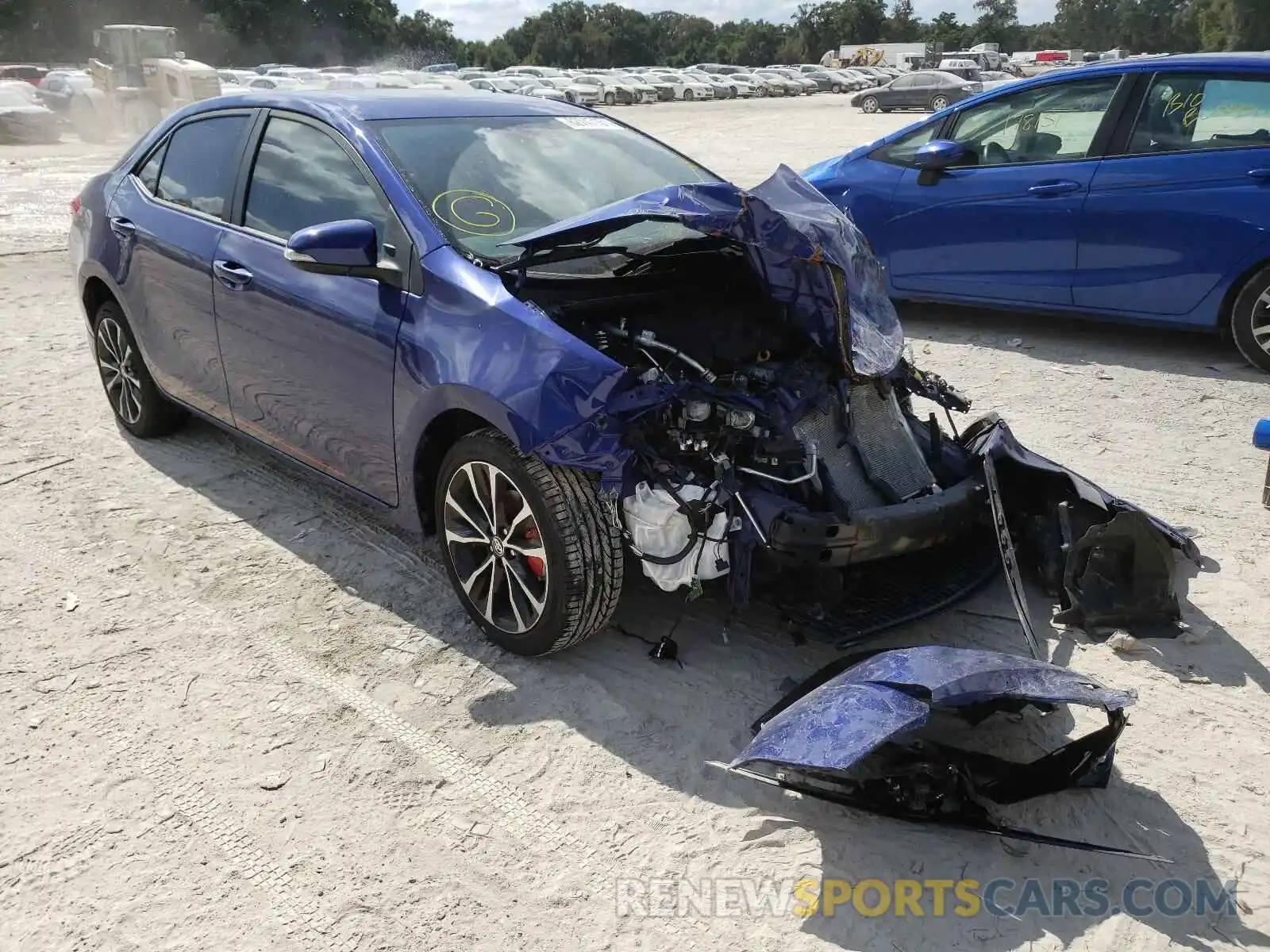 1 Photograph of a damaged car 5YFBURHE2KP880273 TOYOTA COROLLA 2019