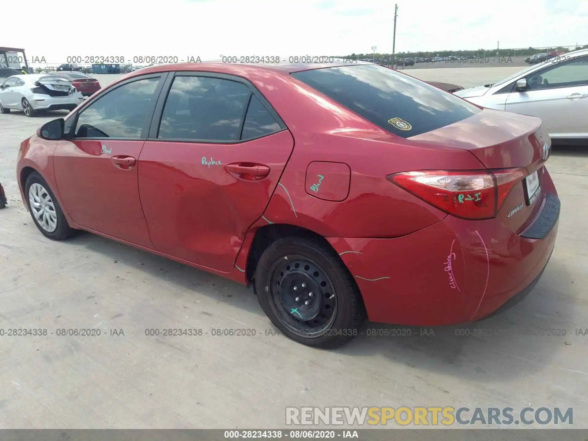 3 Photograph of a damaged car 5YFBURHE2KP880967 TOYOTA COROLLA 2019