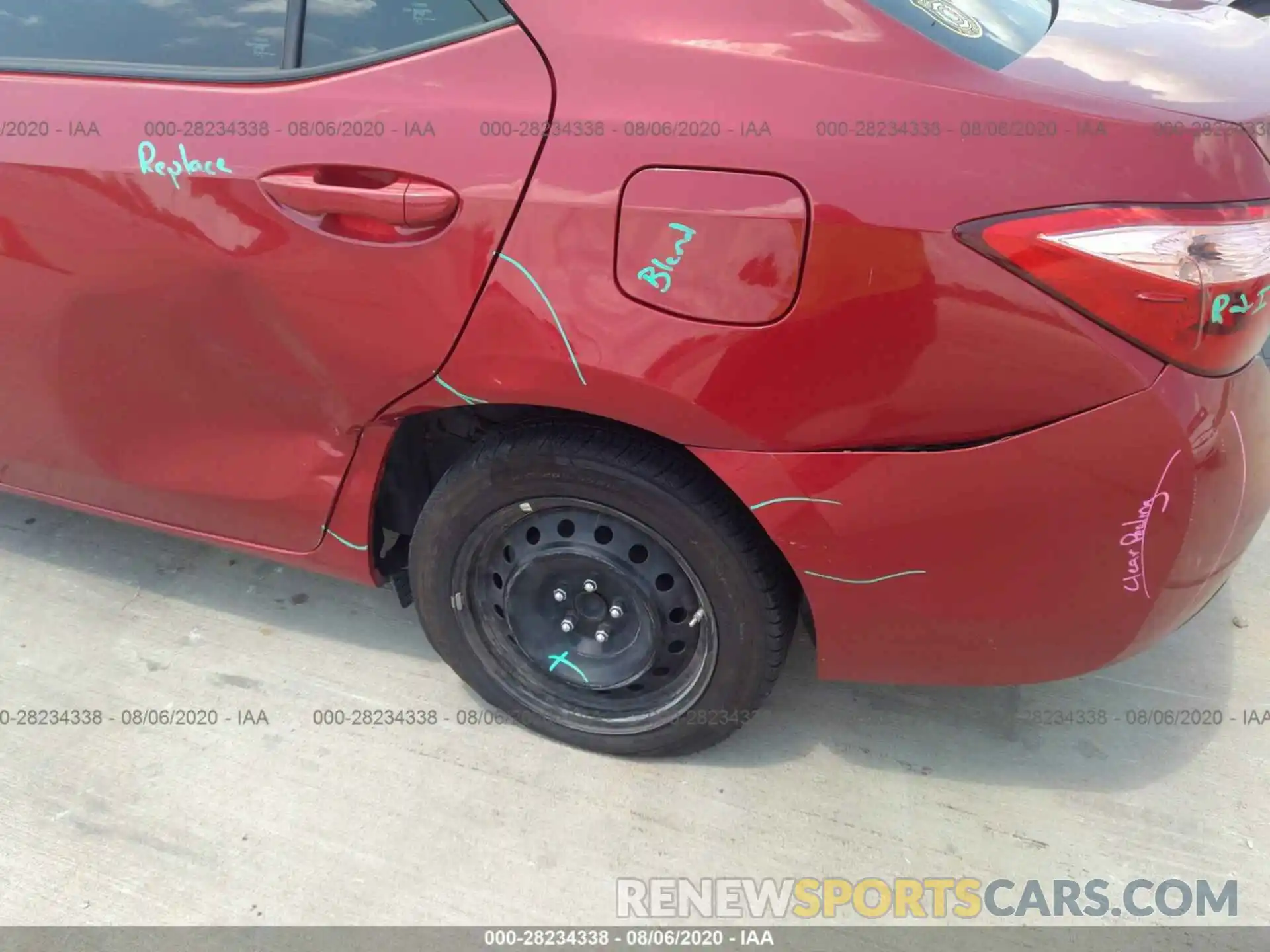 6 Photograph of a damaged car 5YFBURHE2KP880967 TOYOTA COROLLA 2019