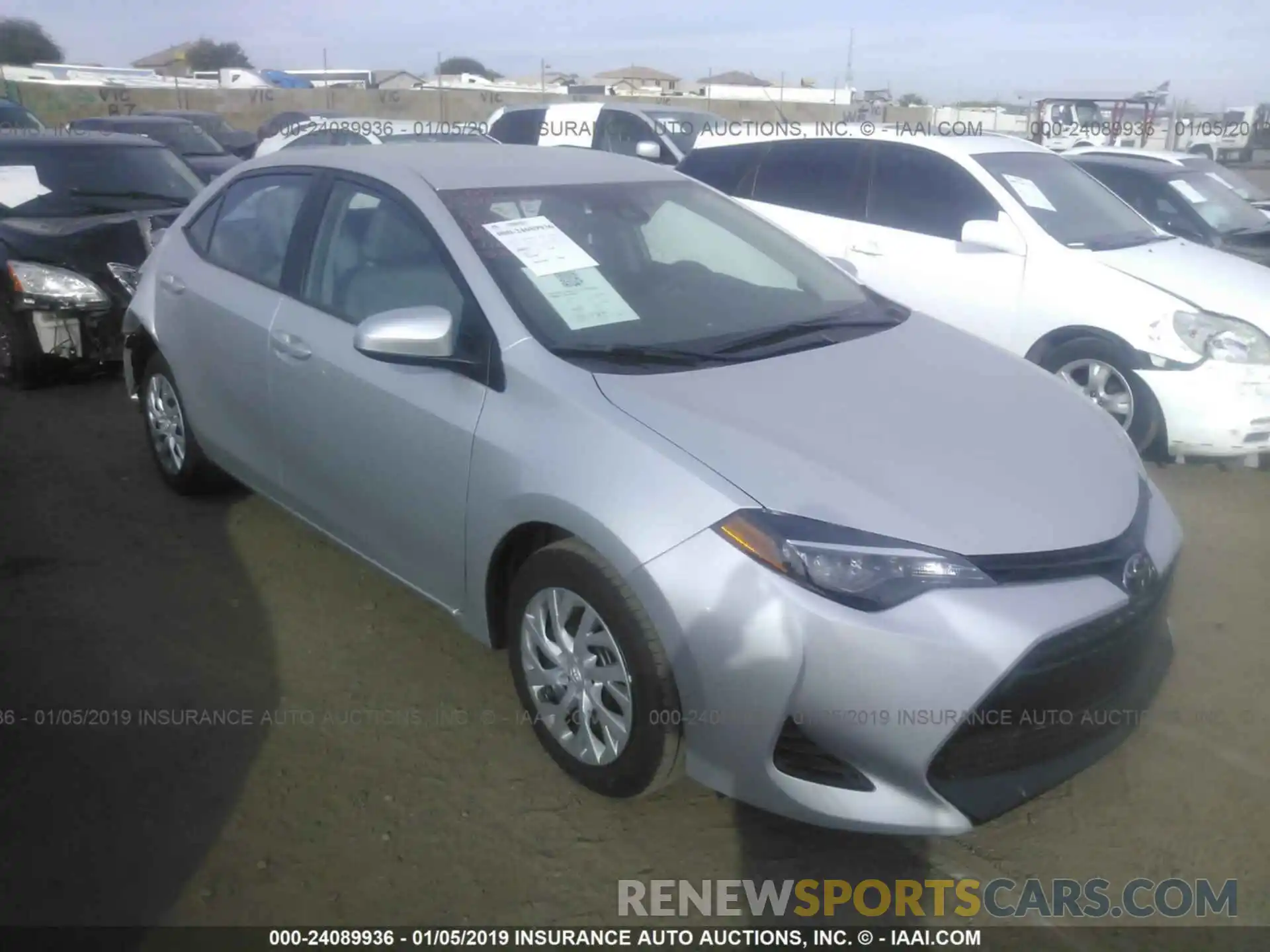 1 Photograph of a damaged car 5YFBURHE2KP881052 TOYOTA COROLLA 2019