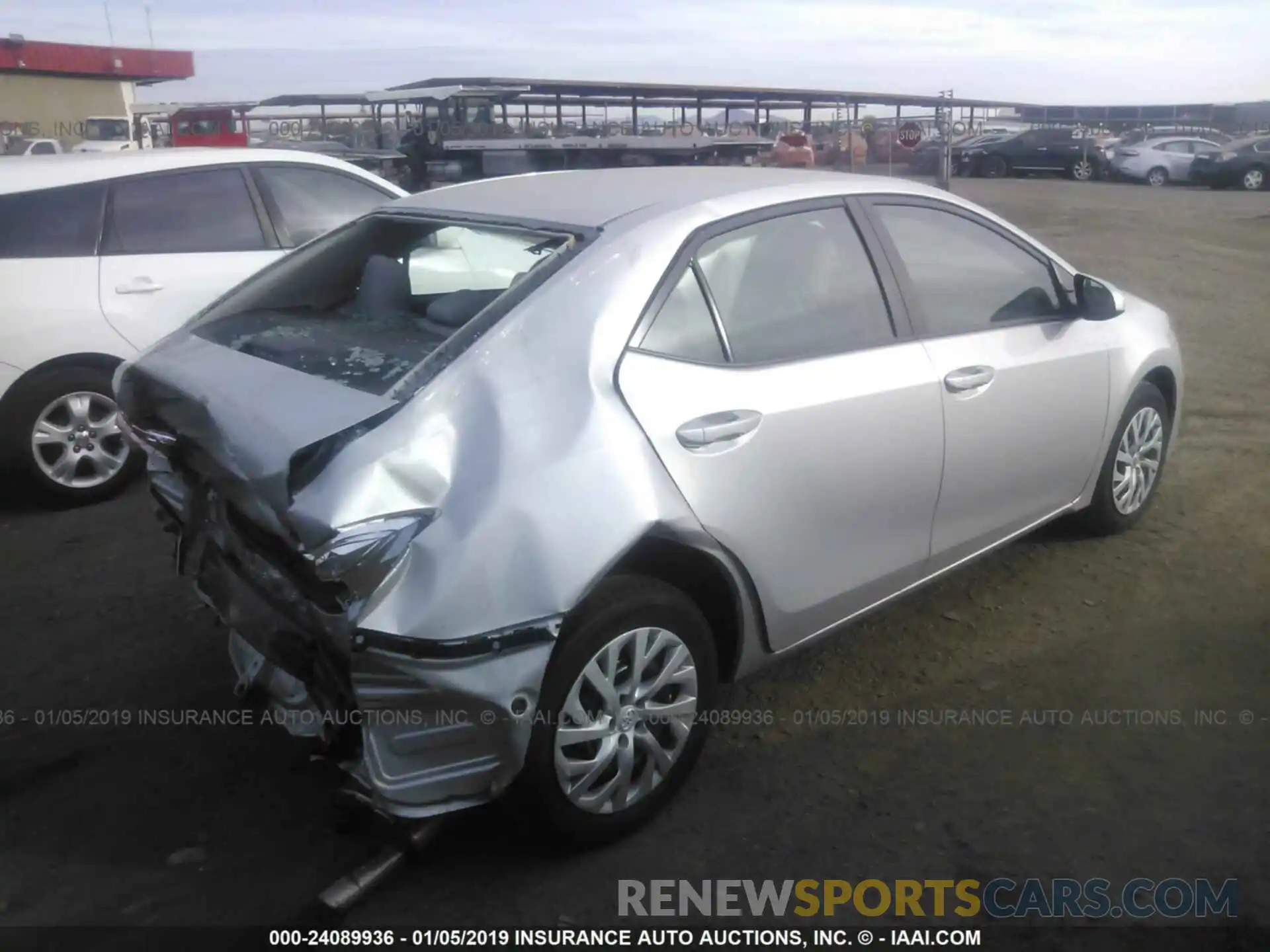 4 Photograph of a damaged car 5YFBURHE2KP881052 TOYOTA COROLLA 2019