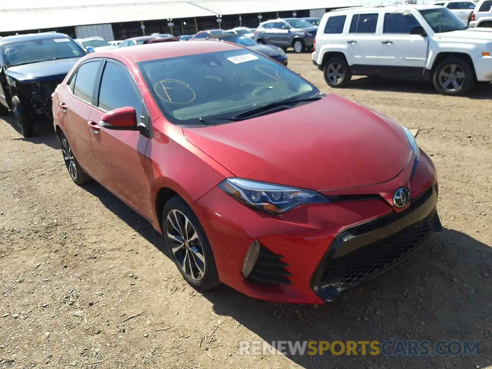 1 Photograph of a damaged car 5YFBURHE2KP882198 TOYOTA COROLLA 2019