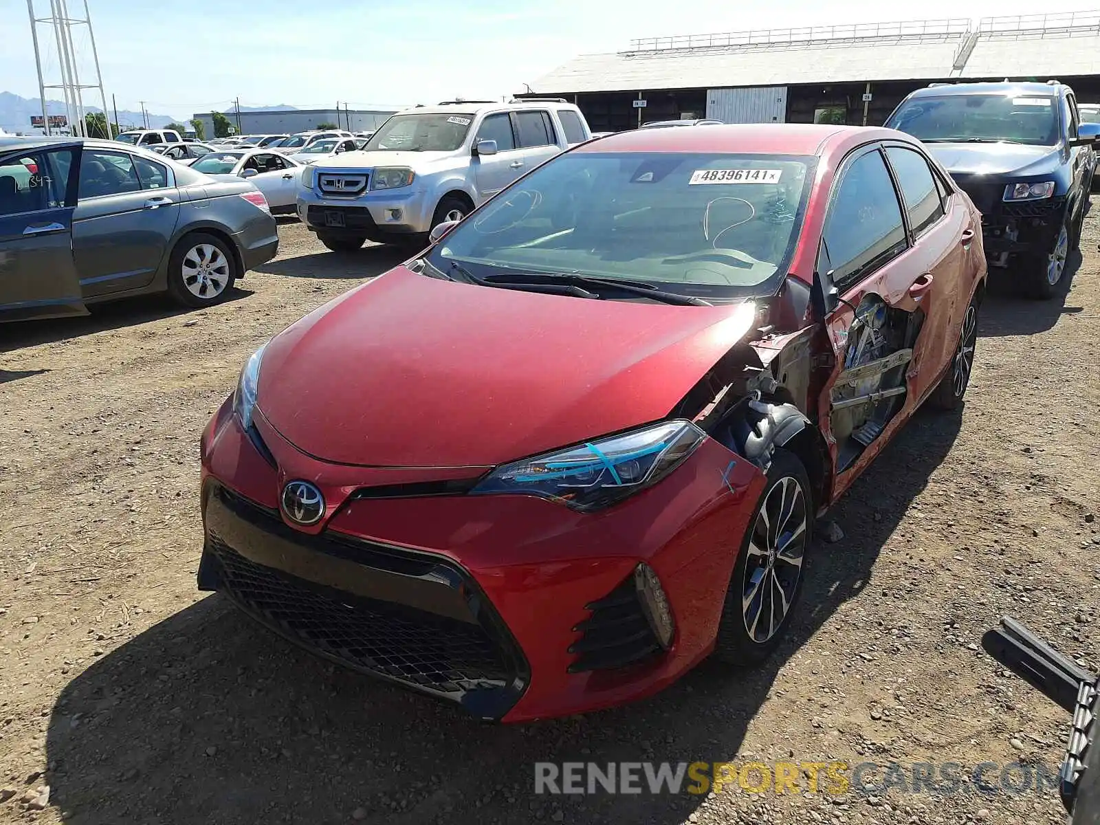 2 Photograph of a damaged car 5YFBURHE2KP882198 TOYOTA COROLLA 2019