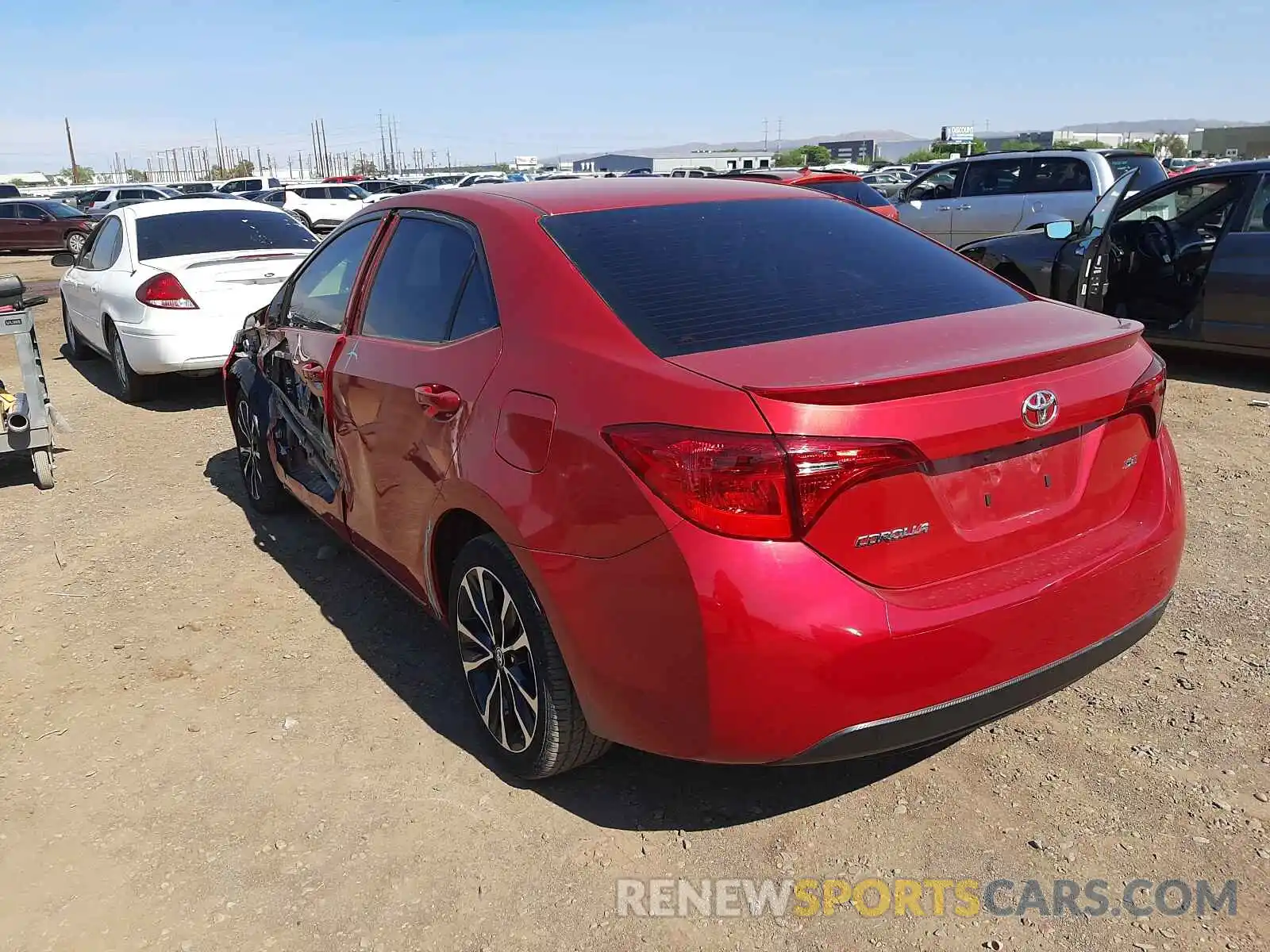 3 Photograph of a damaged car 5YFBURHE2KP882198 TOYOTA COROLLA 2019