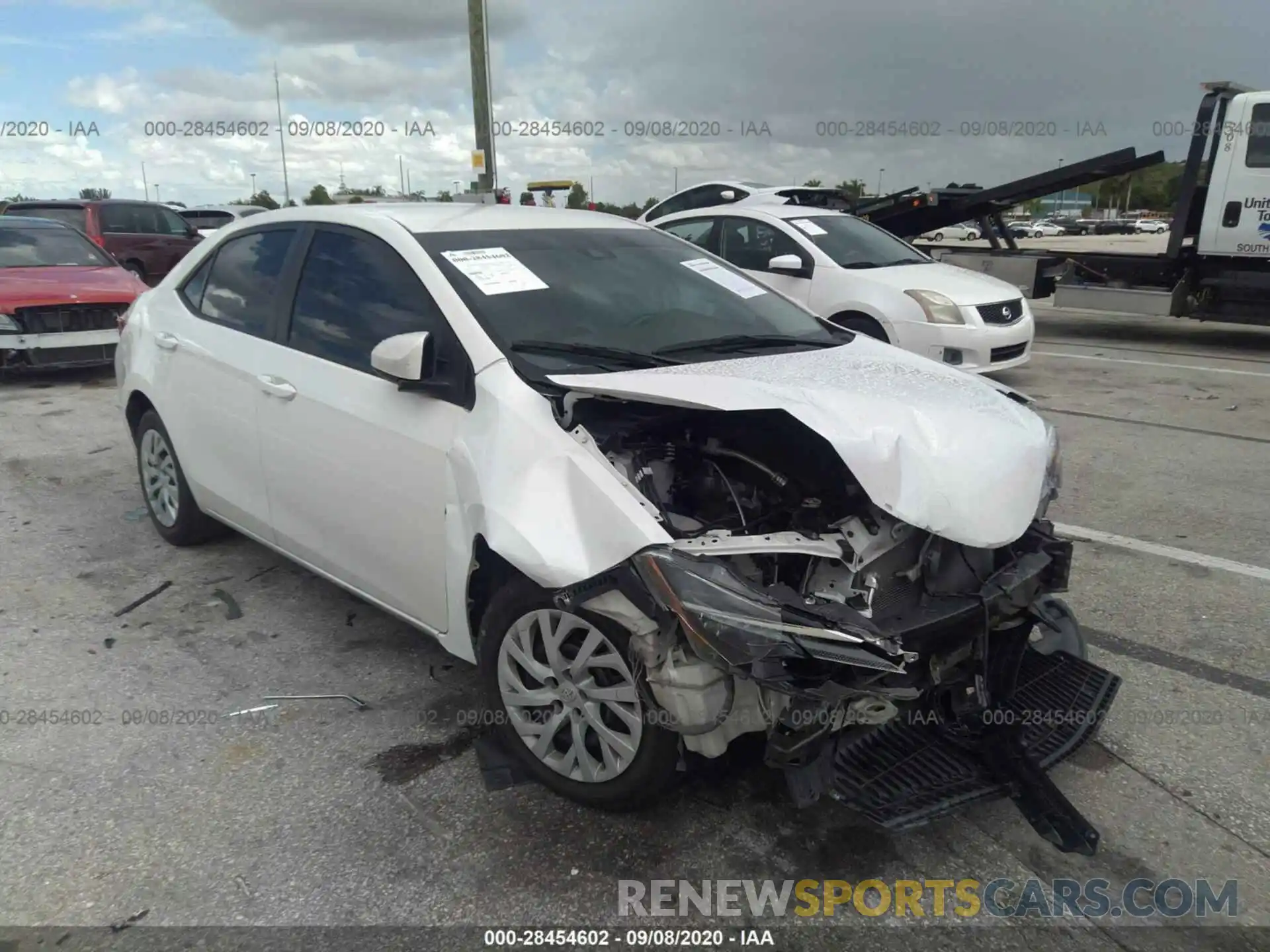 1 Photograph of a damaged car 5YFBURHE2KP882749 TOYOTA COROLLA 2019
