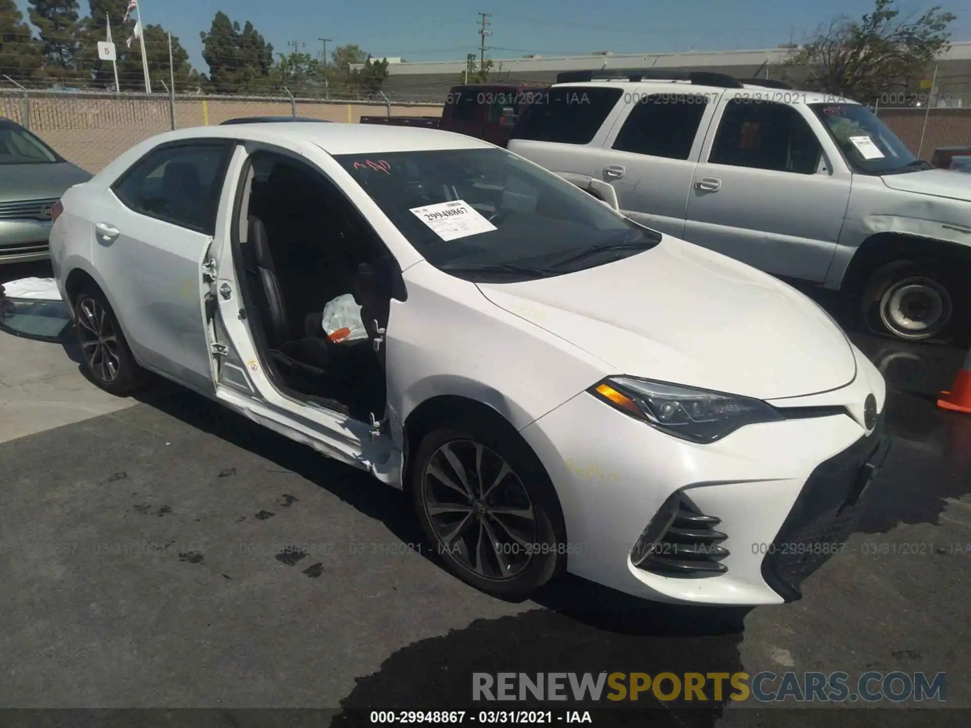 1 Photograph of a damaged car 5YFBURHE2KP883951 TOYOTA COROLLA 2019