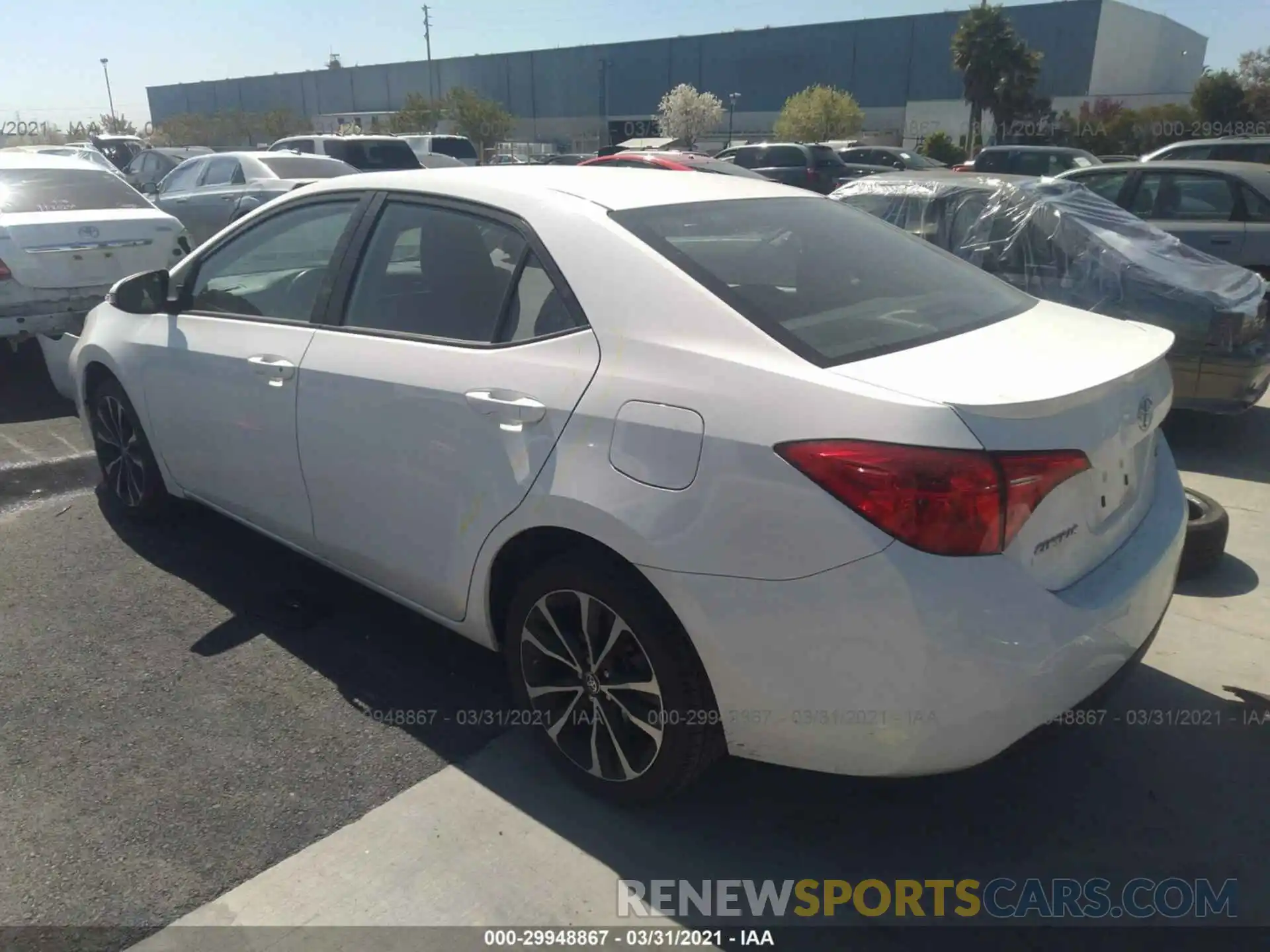 3 Photograph of a damaged car 5YFBURHE2KP883951 TOYOTA COROLLA 2019