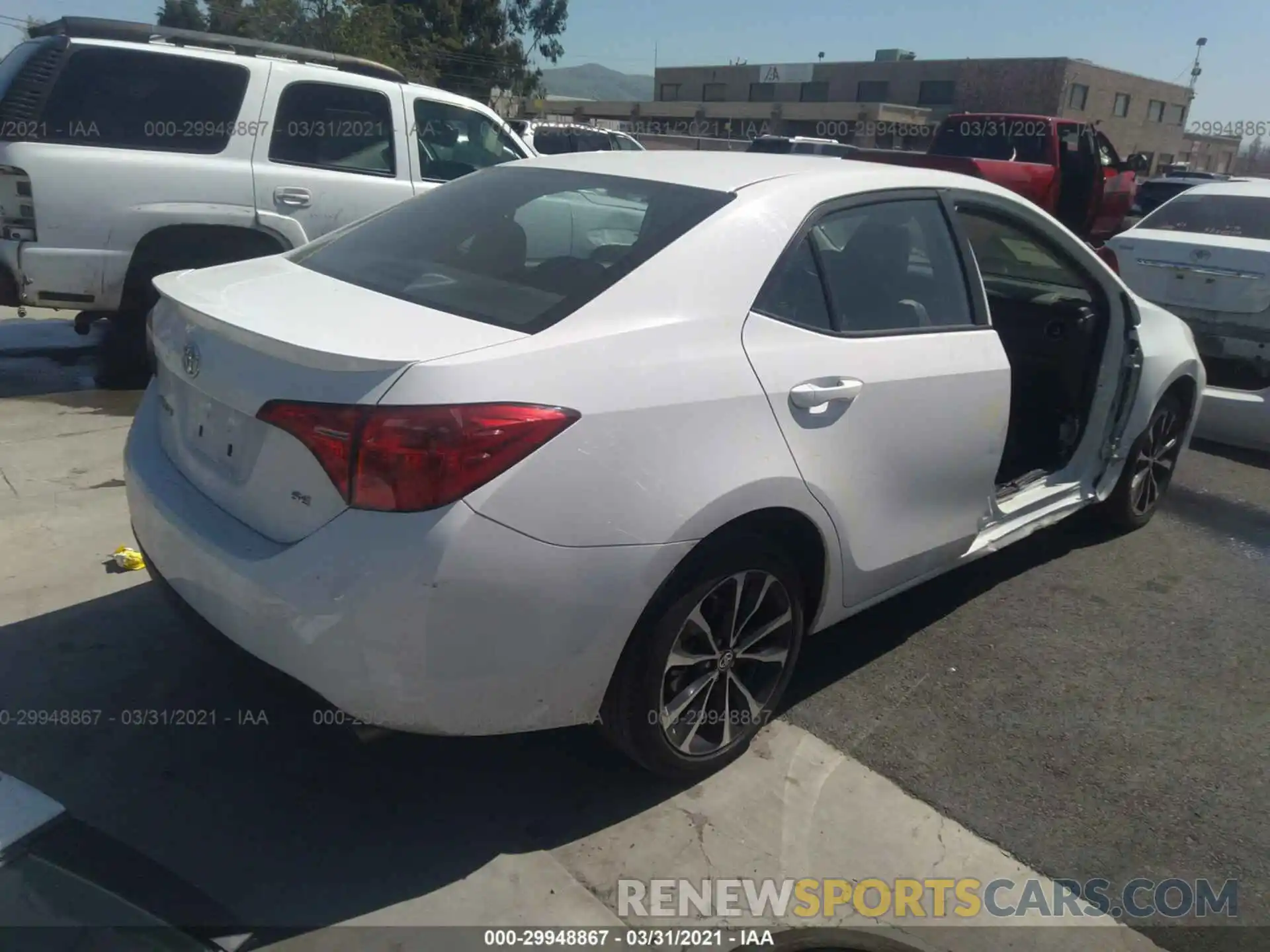 4 Photograph of a damaged car 5YFBURHE2KP883951 TOYOTA COROLLA 2019