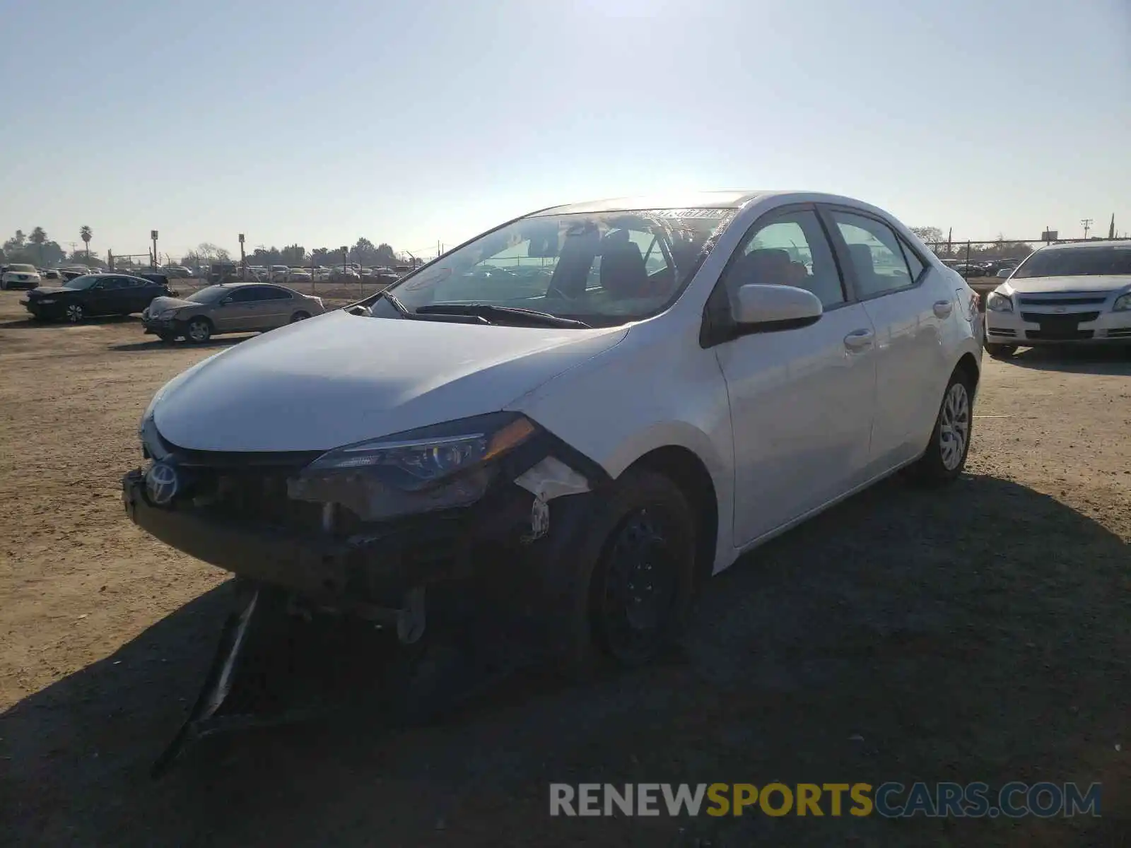 2 Photograph of a damaged car 5YFBURHE2KP884291 TOYOTA COROLLA 2019