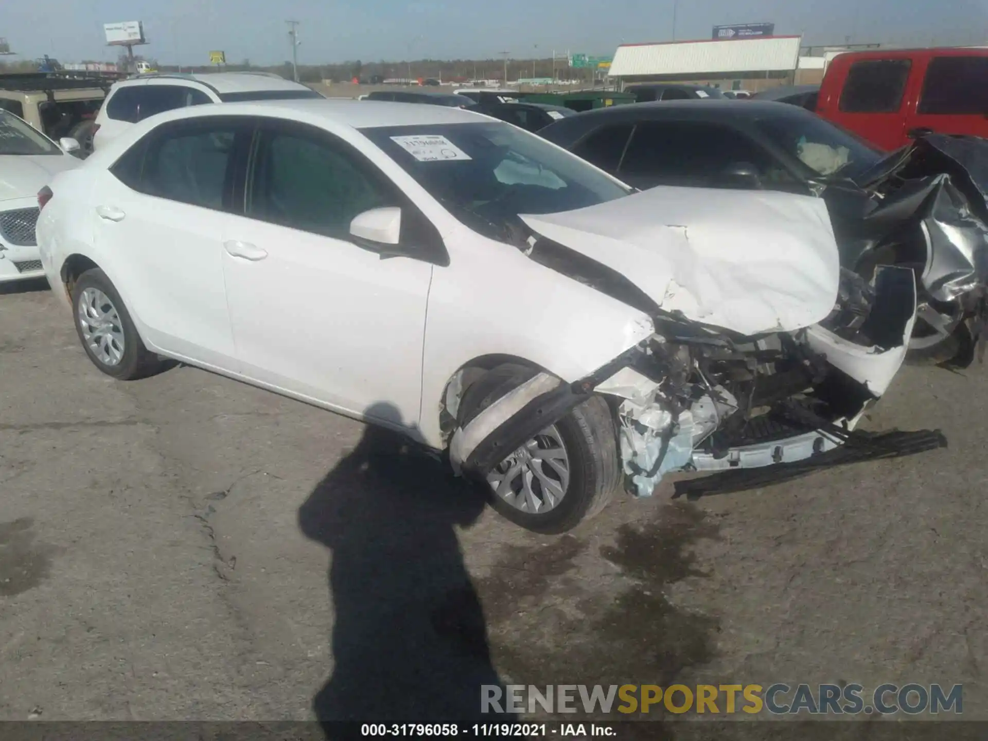 1 Photograph of a damaged car 5YFBURHE2KP884372 TOYOTA COROLLA 2019