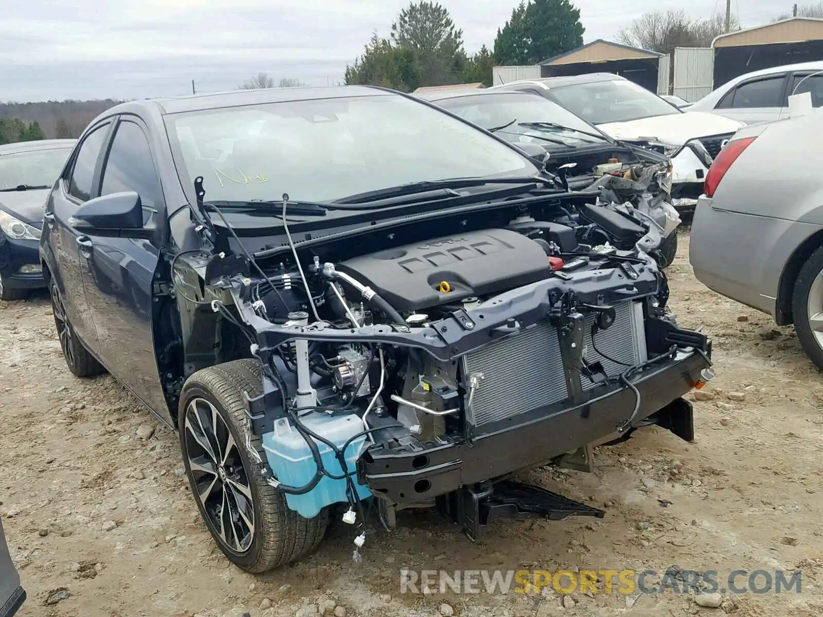 1 Photograph of a damaged car 5YFBURHE2KP884842 TOYOTA COROLLA 2019