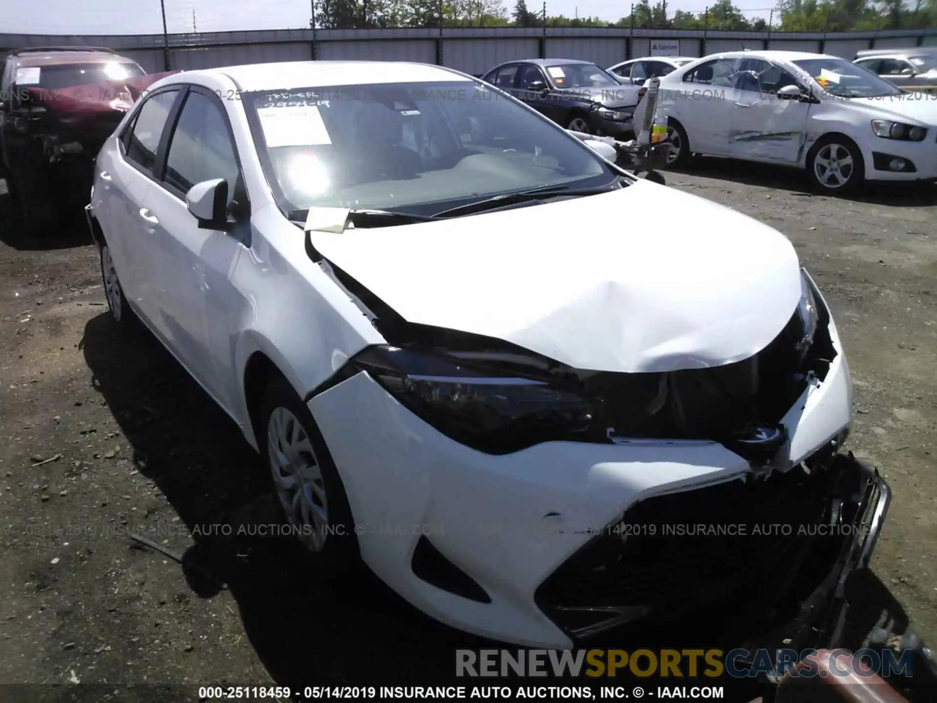 1 Photograph of a damaged car 5YFBURHE2KP884856 TOYOTA COROLLA 2019