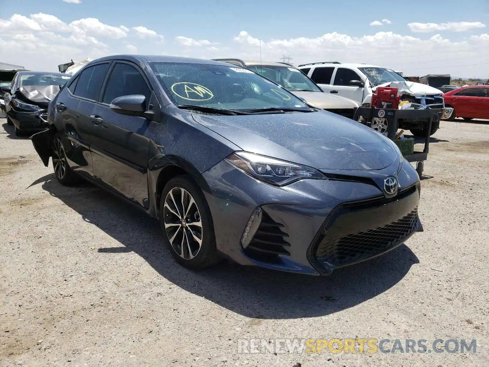 1 Photograph of a damaged car 5YFBURHE2KP885439 TOYOTA COROLLA 2019