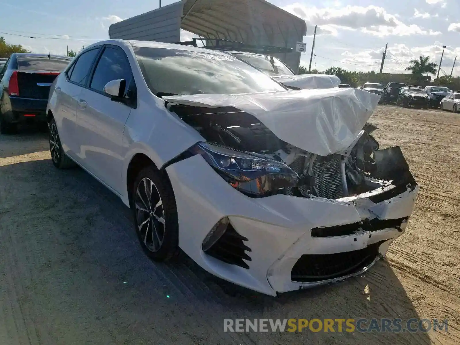 1 Photograph of a damaged car 5YFBURHE2KP885571 TOYOTA COROLLA 2019
