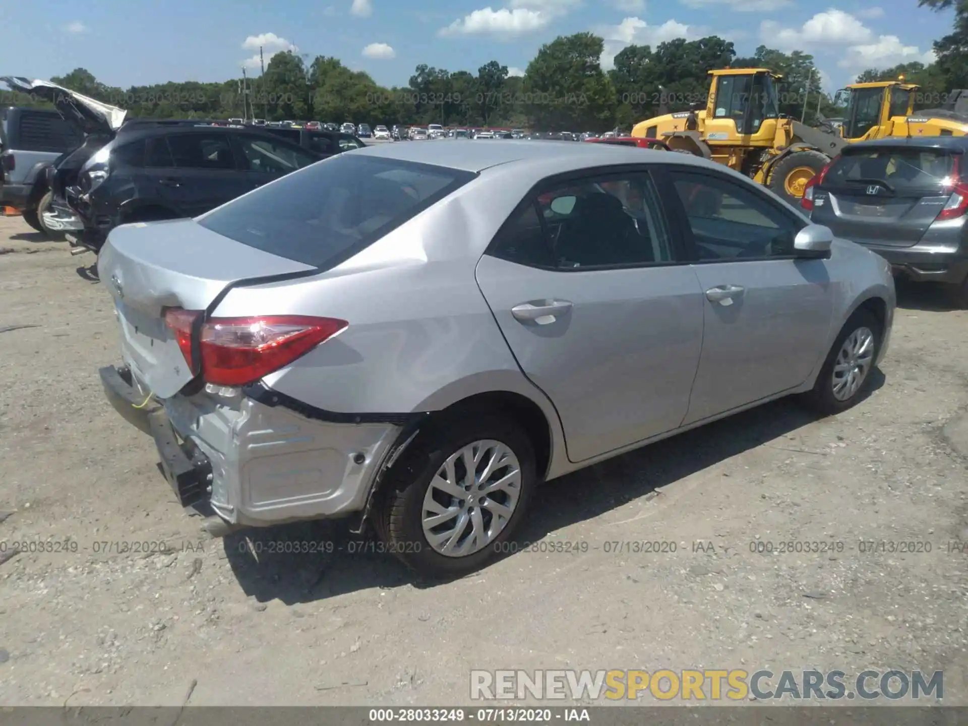 4 Photograph of a damaged car 5YFBURHE2KP885974 TOYOTA COROLLA 2019