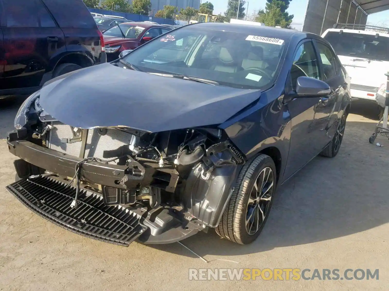 2 Photograph of a damaged car 5YFBURHE2KP886574 TOYOTA COROLLA 2019