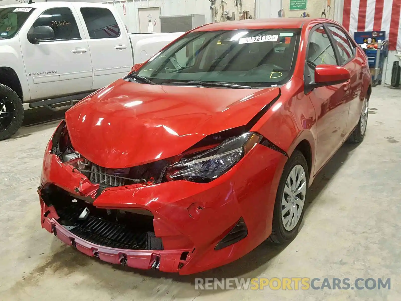 2 Photograph of a damaged car 5YFBURHE2KP886610 TOYOTA COROLLA 2019