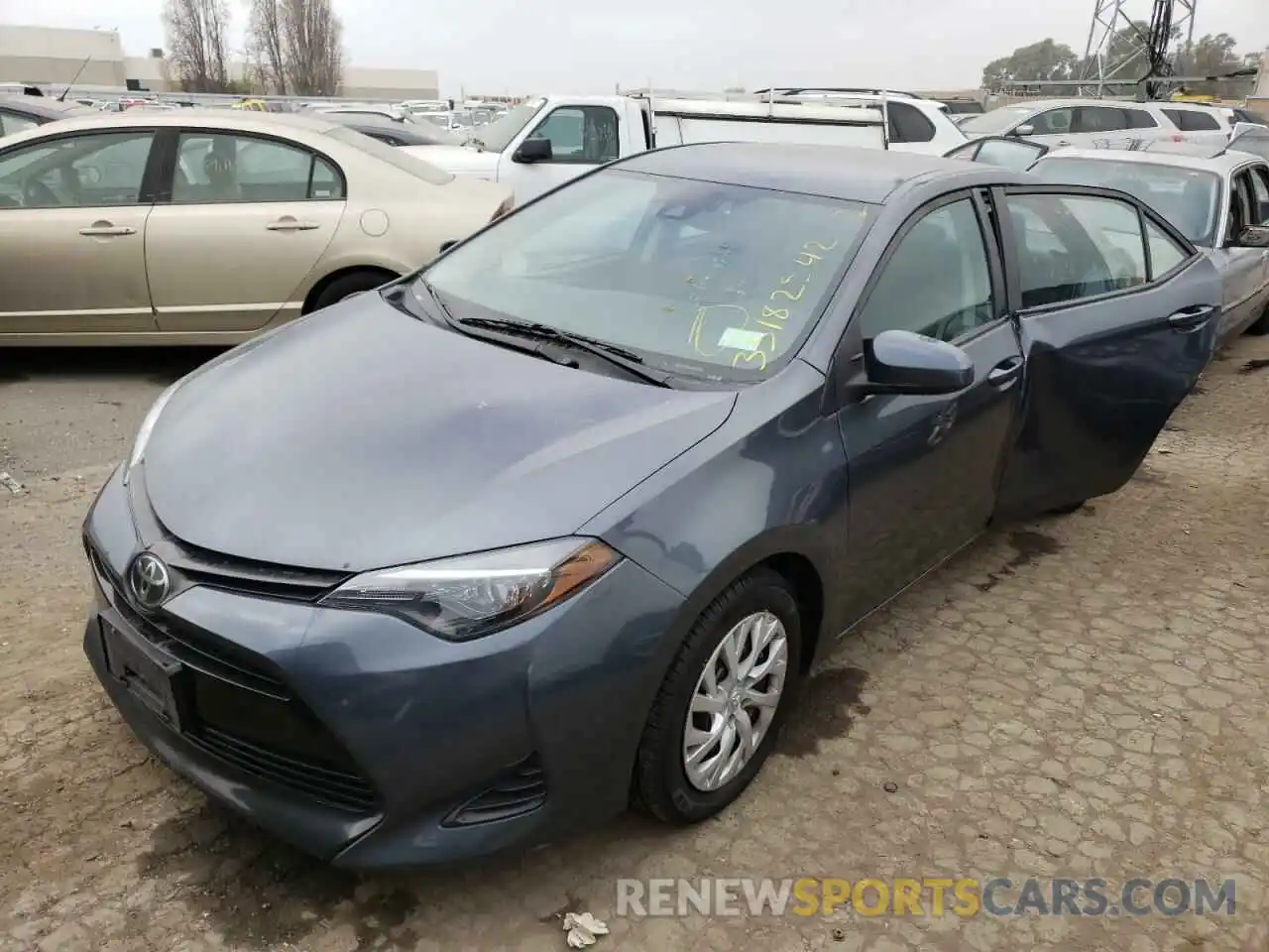 2 Photograph of a damaged car 5YFBURHE2KP886848 TOYOTA COROLLA 2019