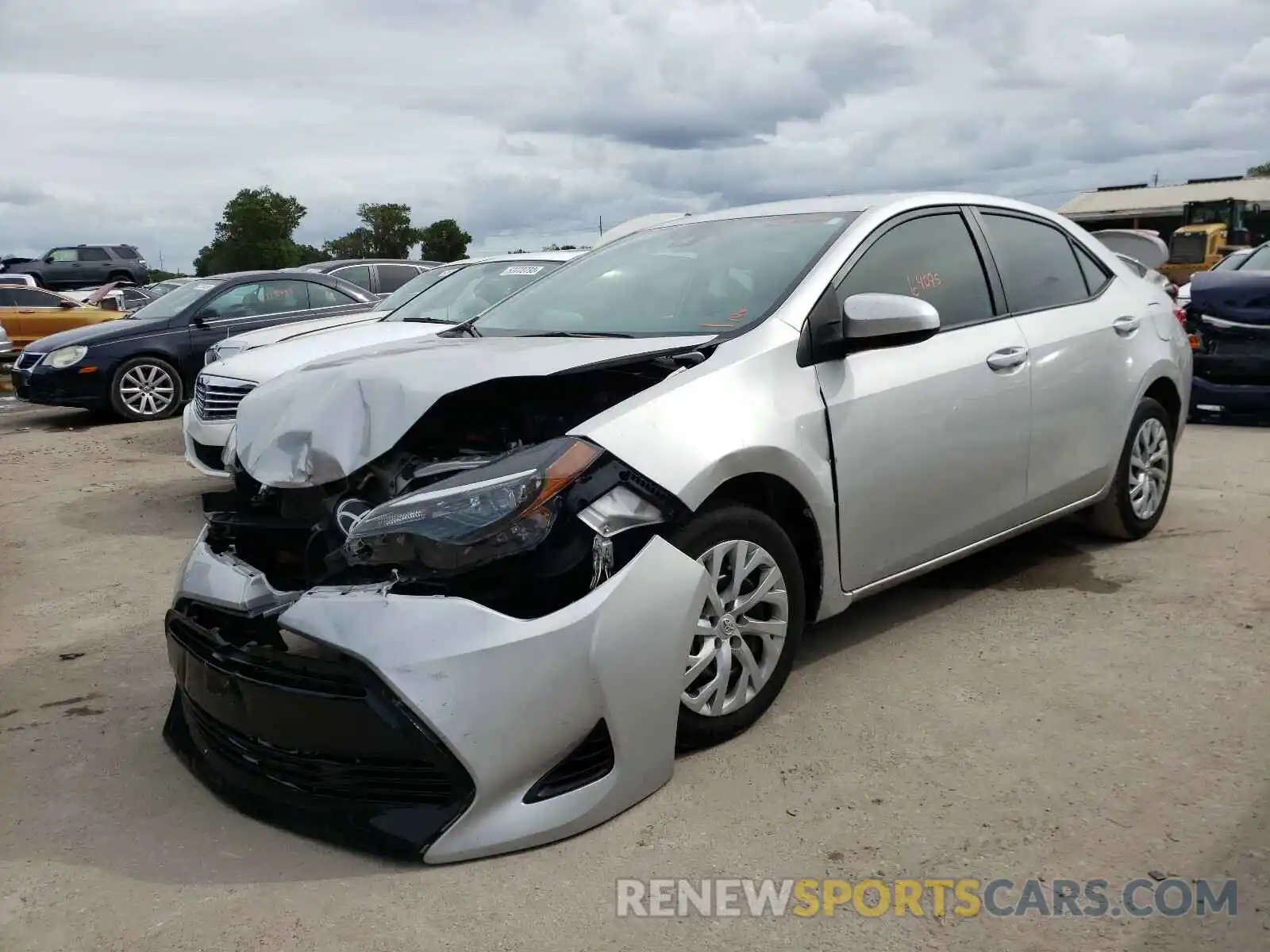 2 Photograph of a damaged car 5YFBURHE2KP886901 TOYOTA COROLLA 2019