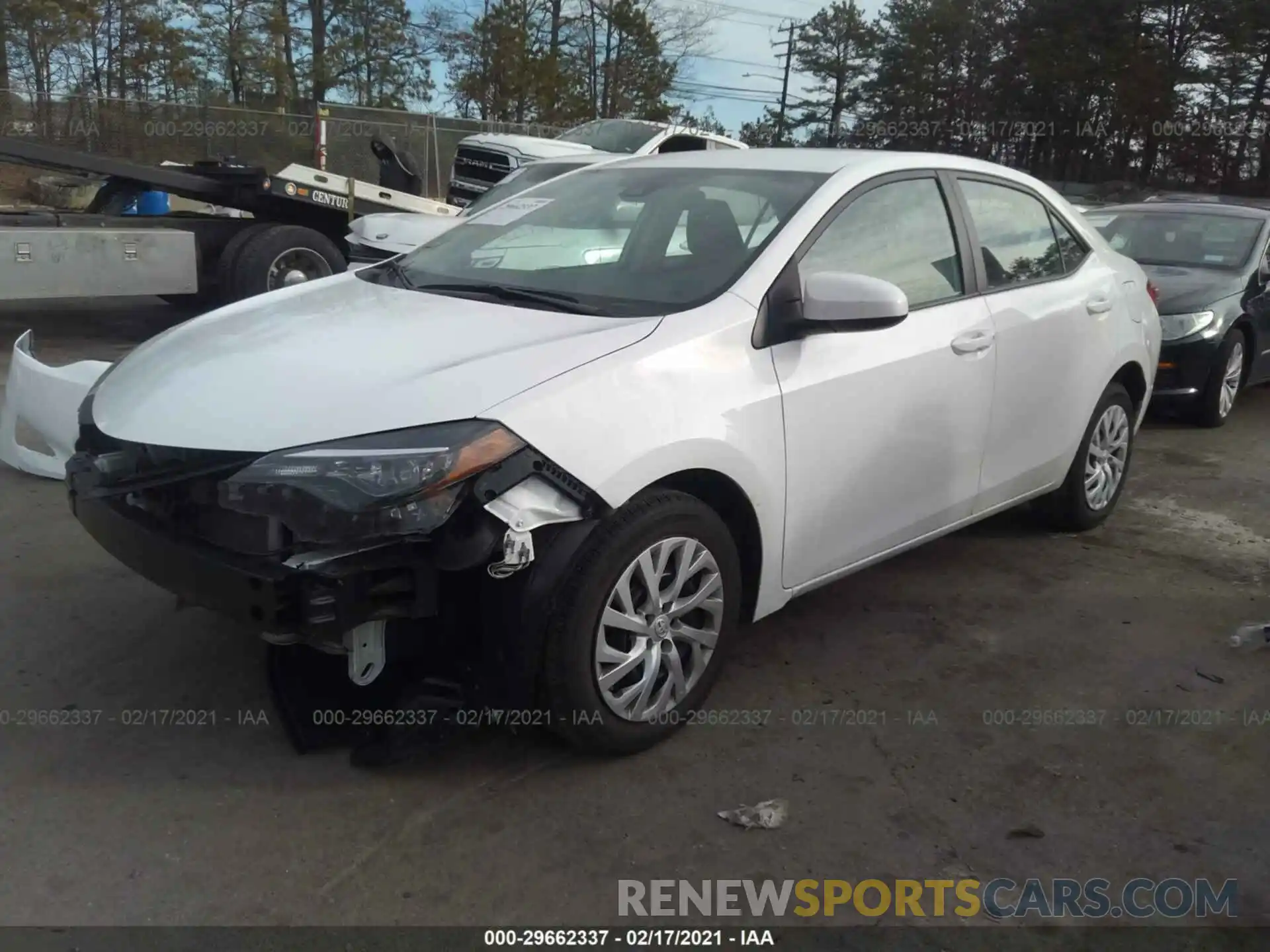 2 Photograph of a damaged car 5YFBURHE2KP887126 TOYOTA COROLLA 2019