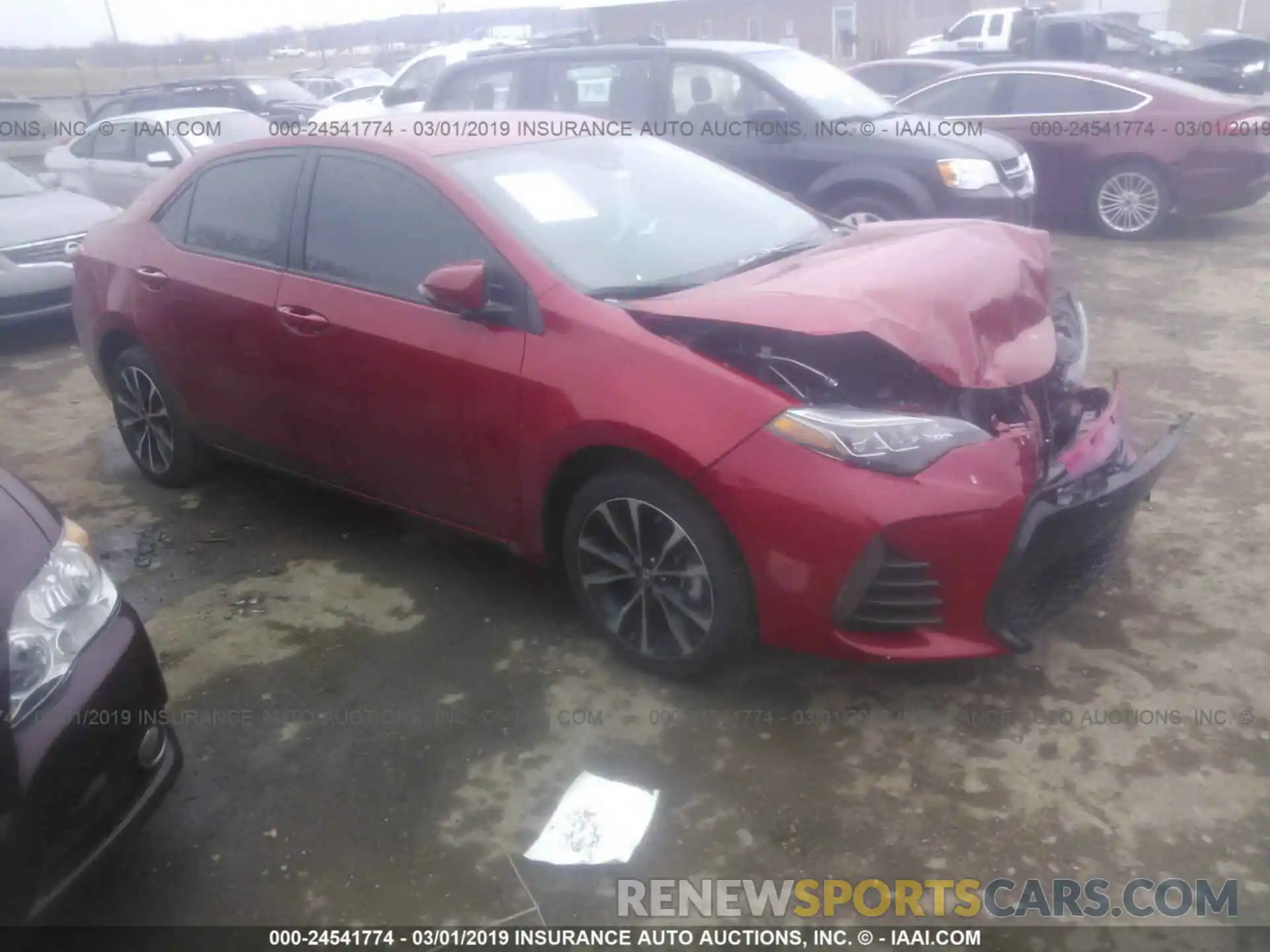 1 Photograph of a damaged car 5YFBURHE2KP887353 TOYOTA COROLLA 2019