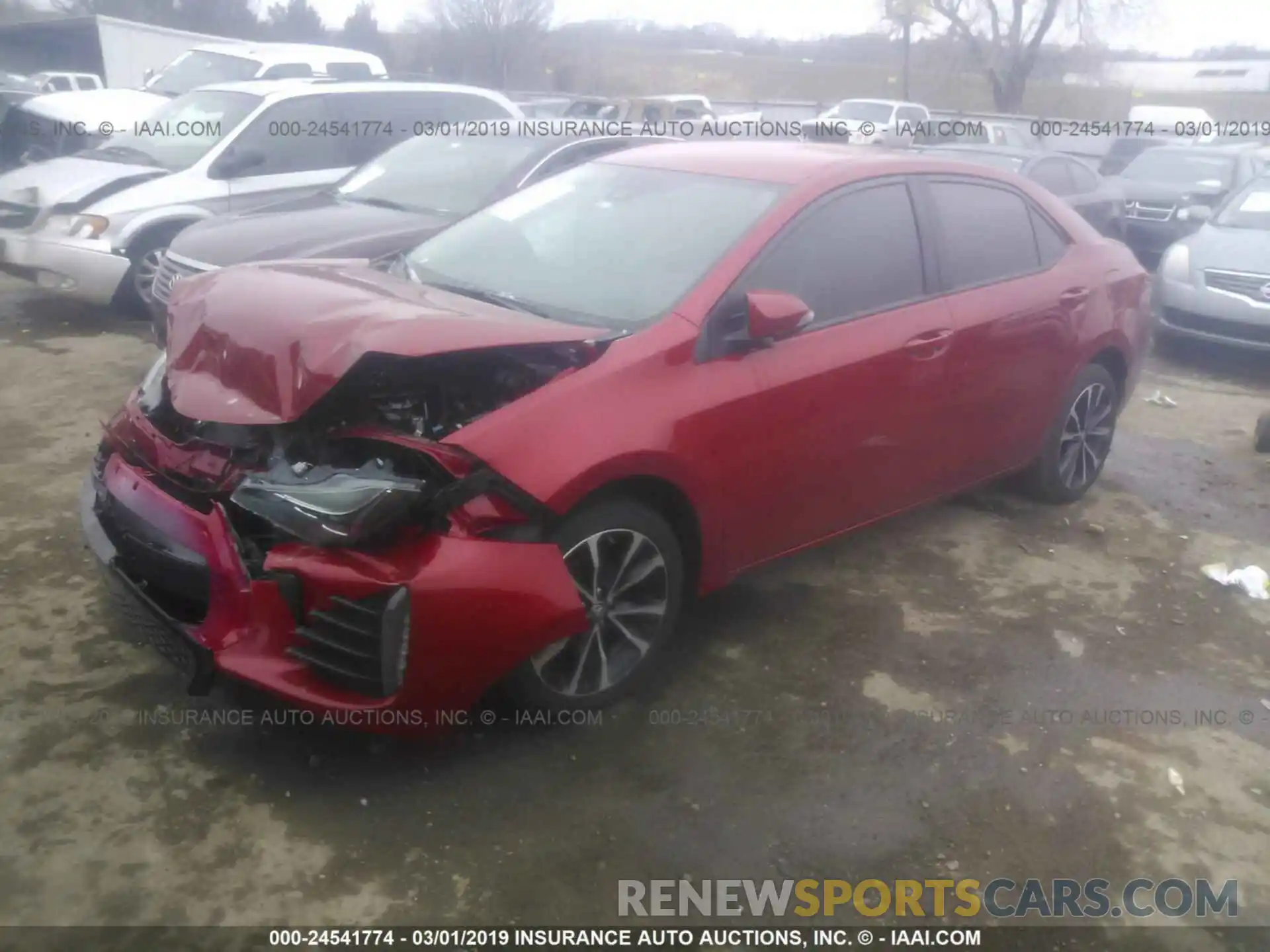 2 Photograph of a damaged car 5YFBURHE2KP887353 TOYOTA COROLLA 2019