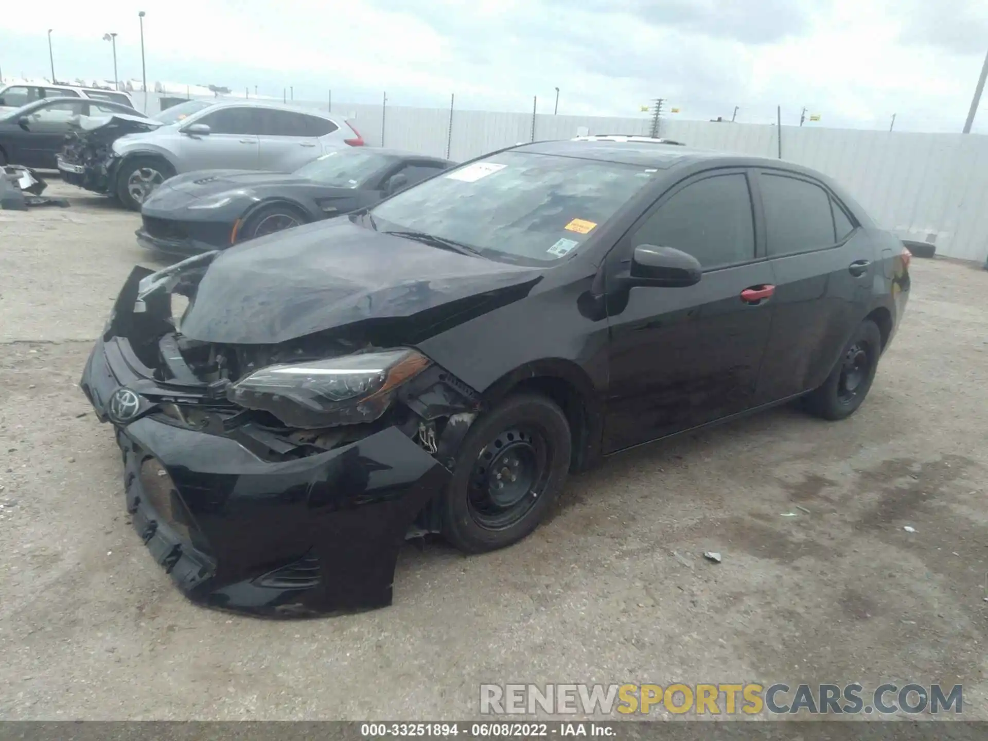 2 Photograph of a damaged car 5YFBURHE2KP887420 TOYOTA COROLLA 2019