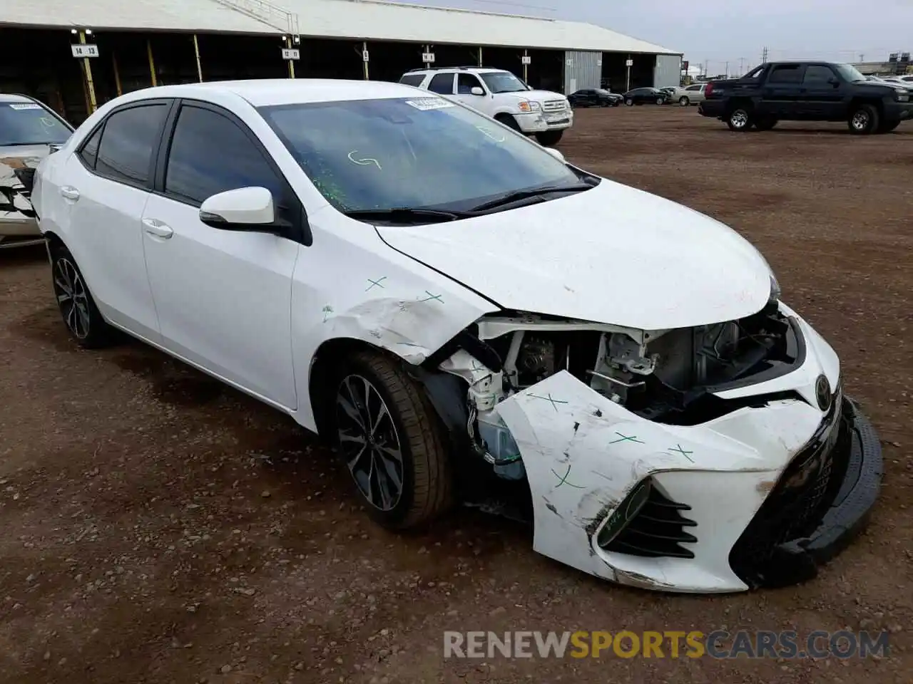 1 Photograph of a damaged car 5YFBURHE2KP887448 TOYOTA COROLLA 2019