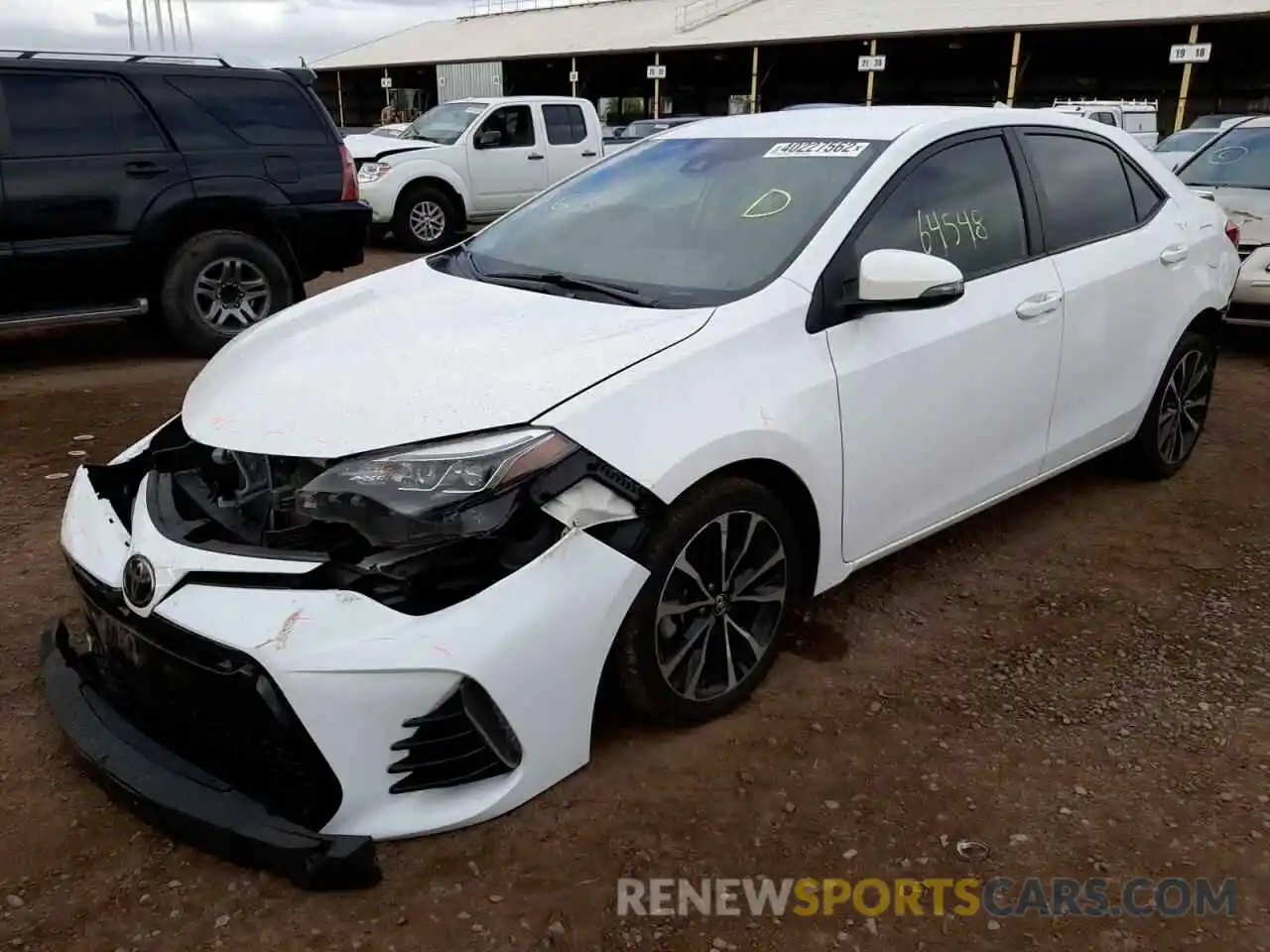 2 Photograph of a damaged car 5YFBURHE2KP887448 TOYOTA COROLLA 2019