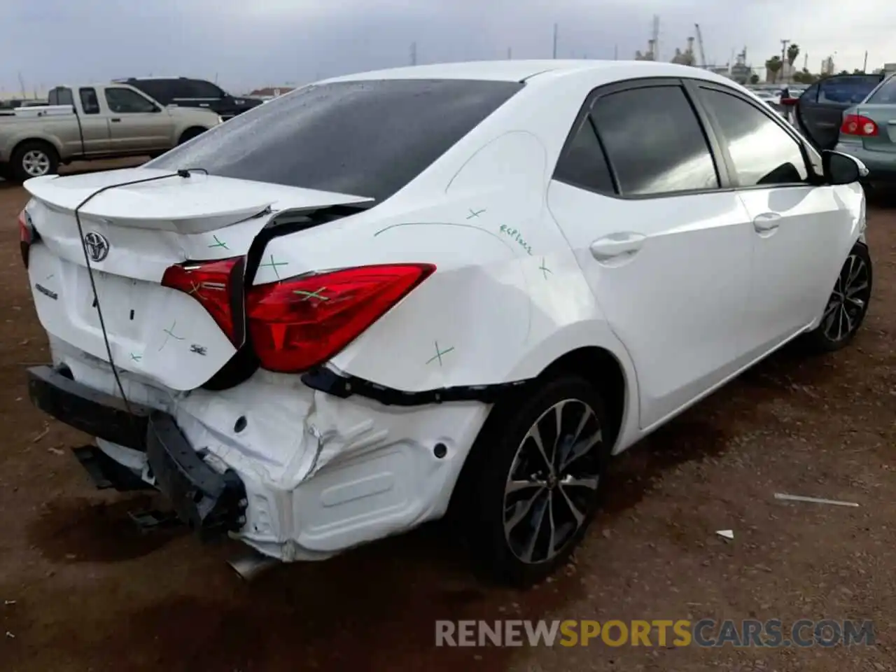 4 Photograph of a damaged car 5YFBURHE2KP887448 TOYOTA COROLLA 2019