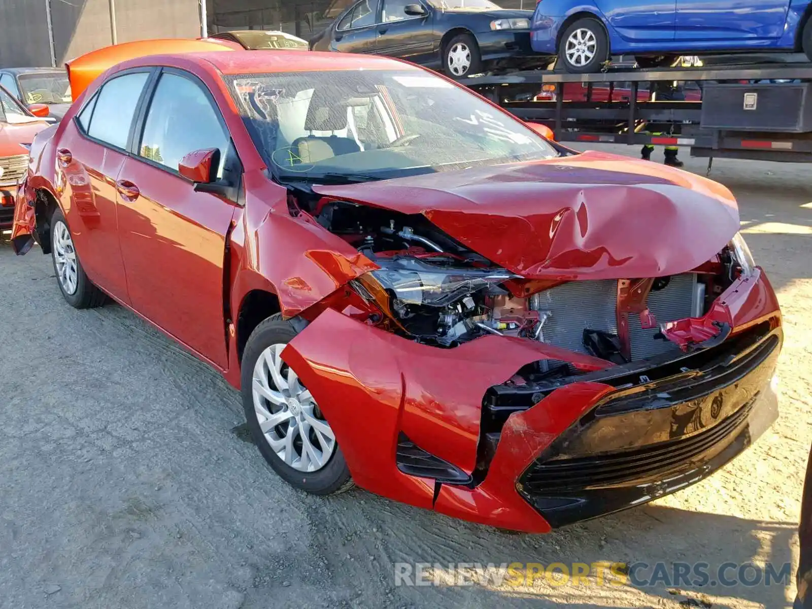 1 Photograph of a damaged car 5YFBURHE2KP888647 TOYOTA COROLLA 2019