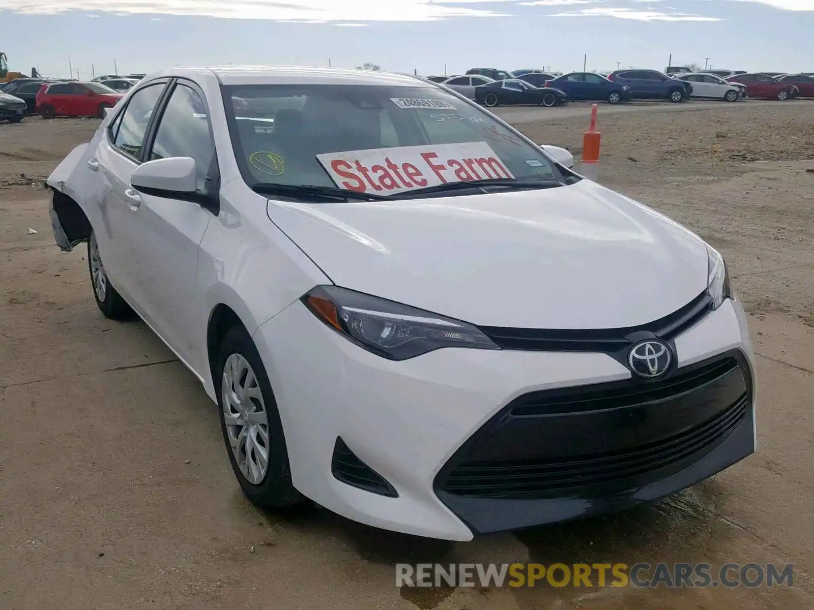 1 Photograph of a damaged car 5YFBURHE2KP888678 TOYOTA COROLLA 2019