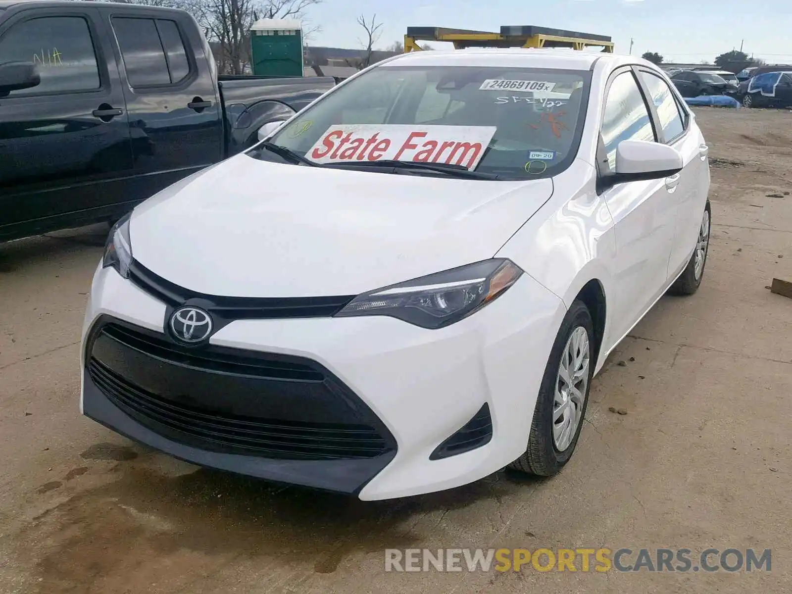 2 Photograph of a damaged car 5YFBURHE2KP888678 TOYOTA COROLLA 2019