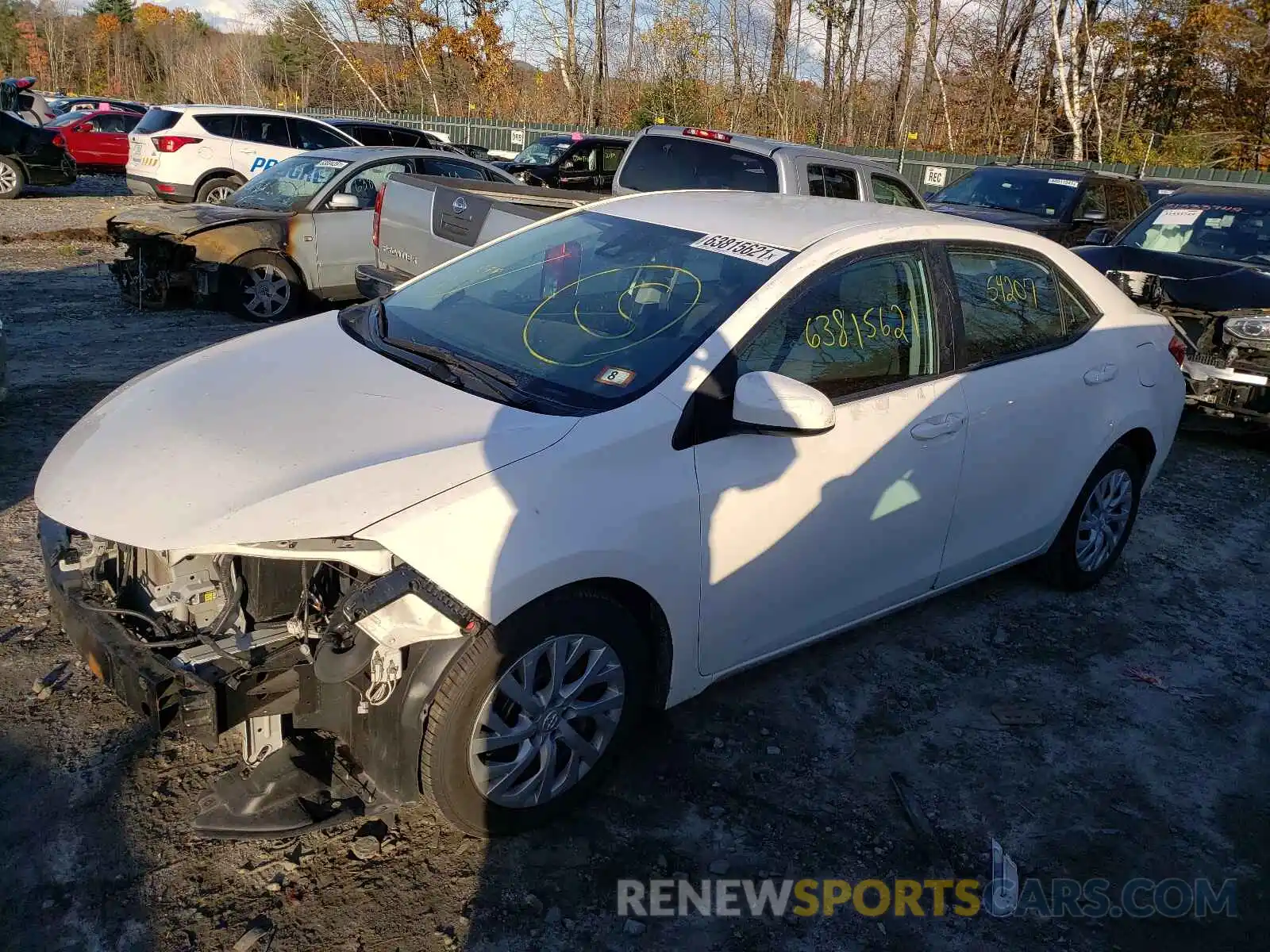 2 Photograph of a damaged car 5YFBURHE2KP888826 TOYOTA COROLLA 2019