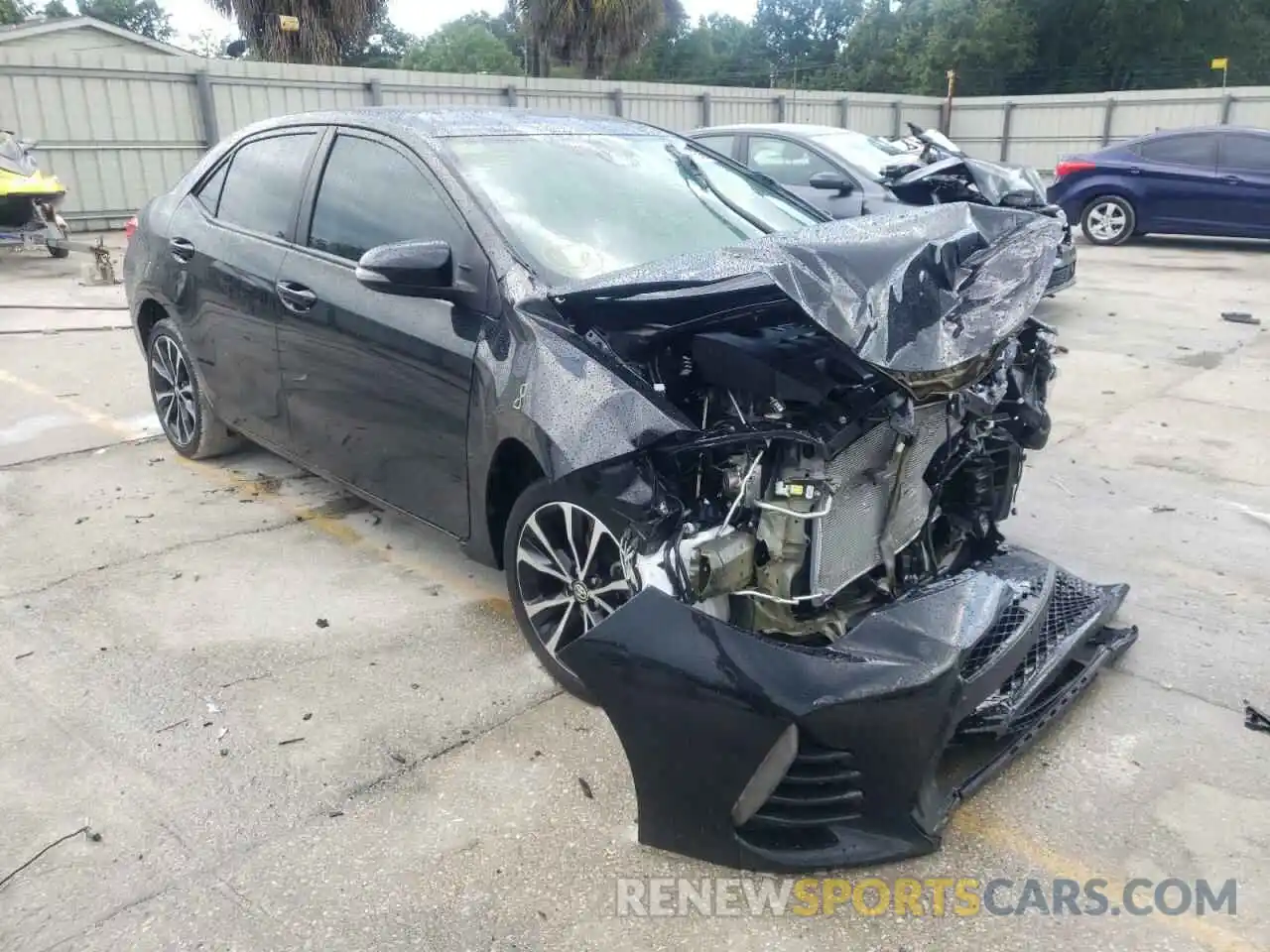 1 Photograph of a damaged car 5YFBURHE2KP888986 TOYOTA COROLLA 2019