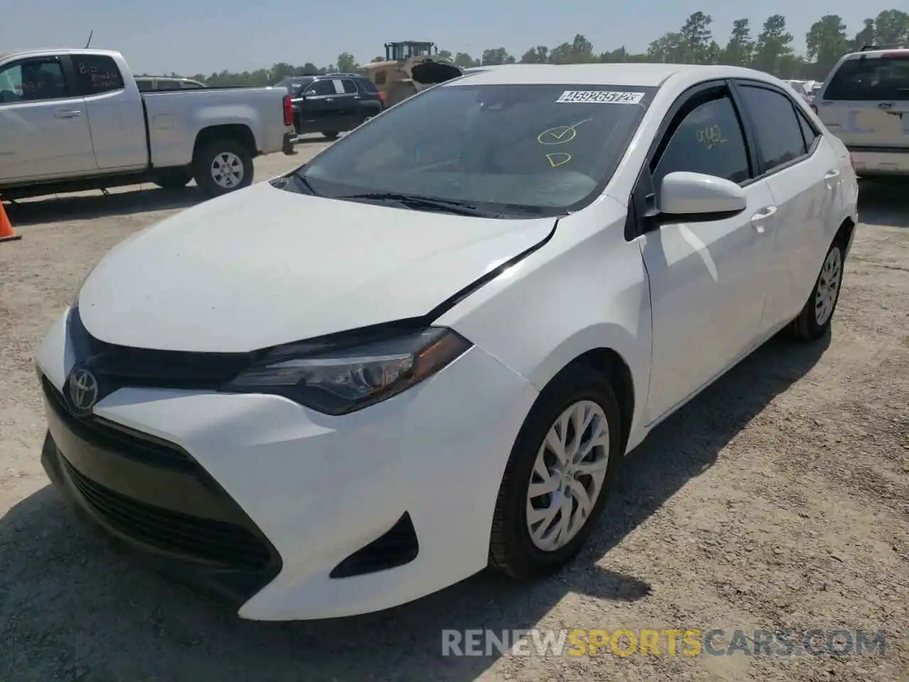 2 Photograph of a damaged car 5YFBURHE2KP889359 TOYOTA COROLLA 2019